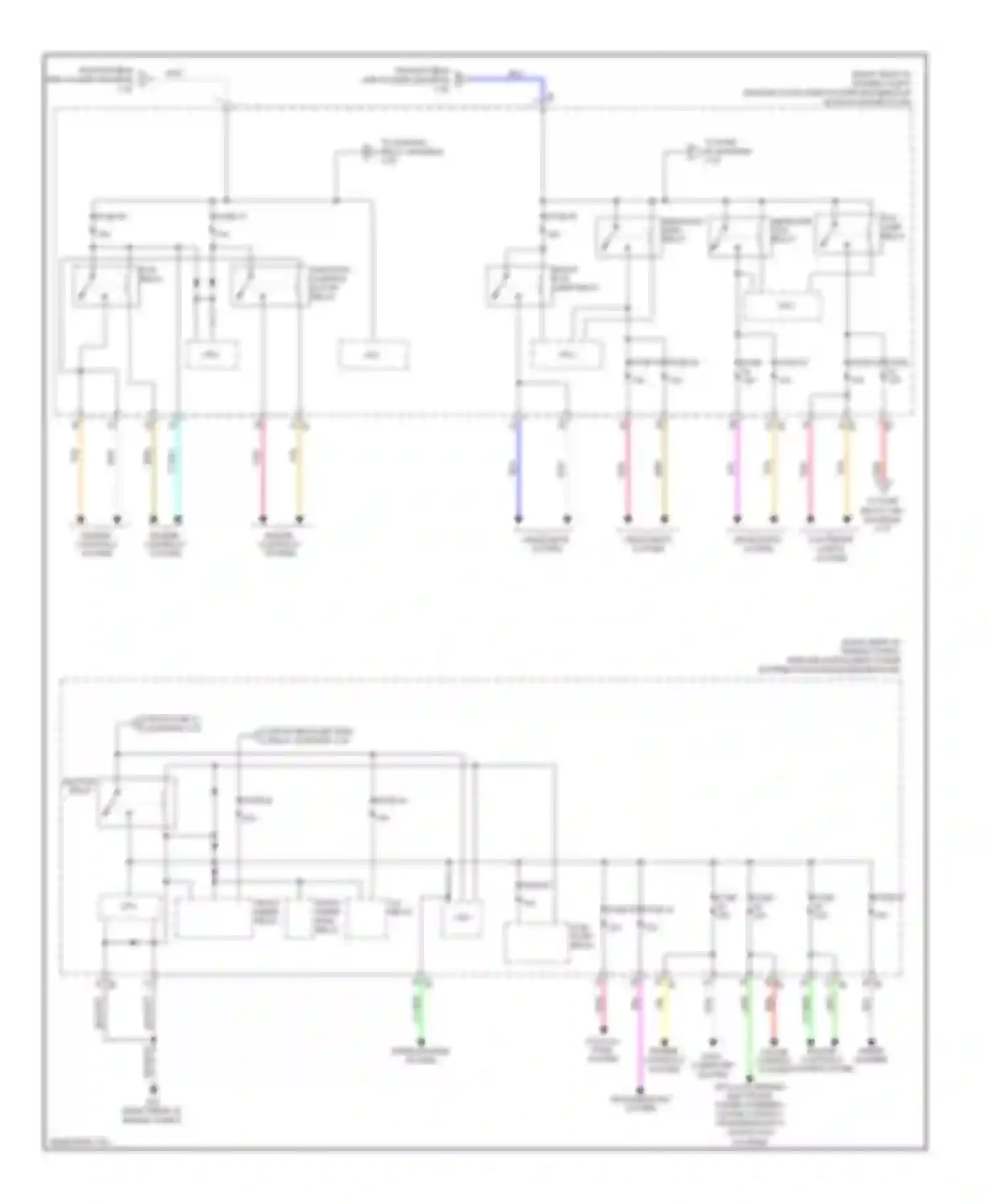 QX50 Infiniti I (2013-2015): Power distribution circuit (3 of 3)