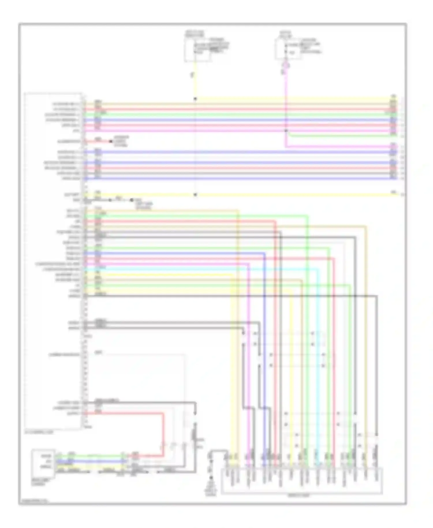 QX50 Infiniti I (2013-2015): Radio circuit, base (1 of 3)