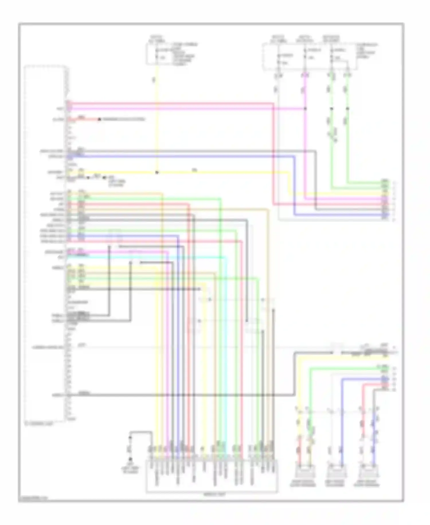 QX50 Infiniti I (2013-2015): Radio circuit, bose without navigation (1 of 5)