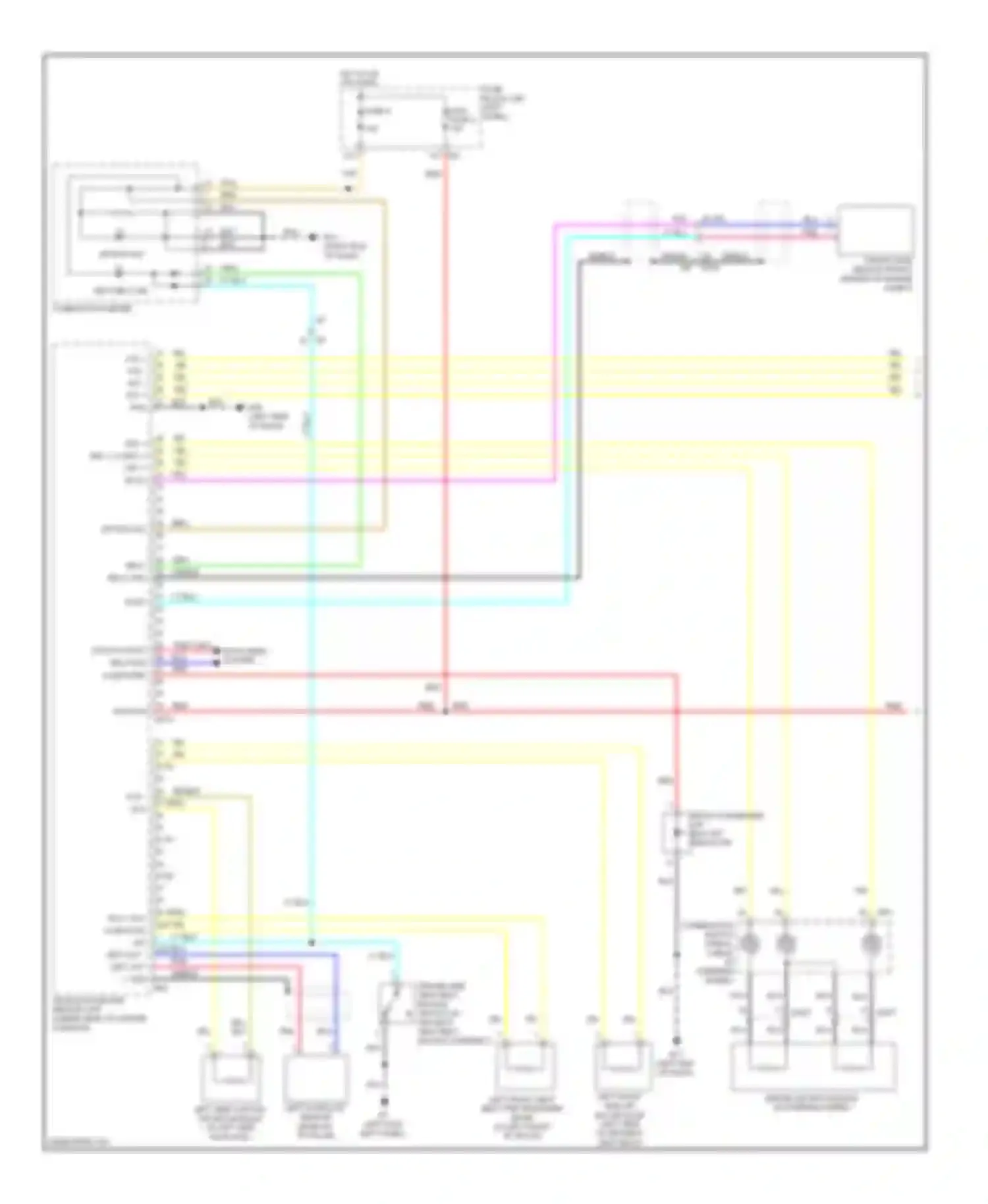 QX50 Infiniti I (2013-2015): Supplemental restraints circuit (1 of 2)