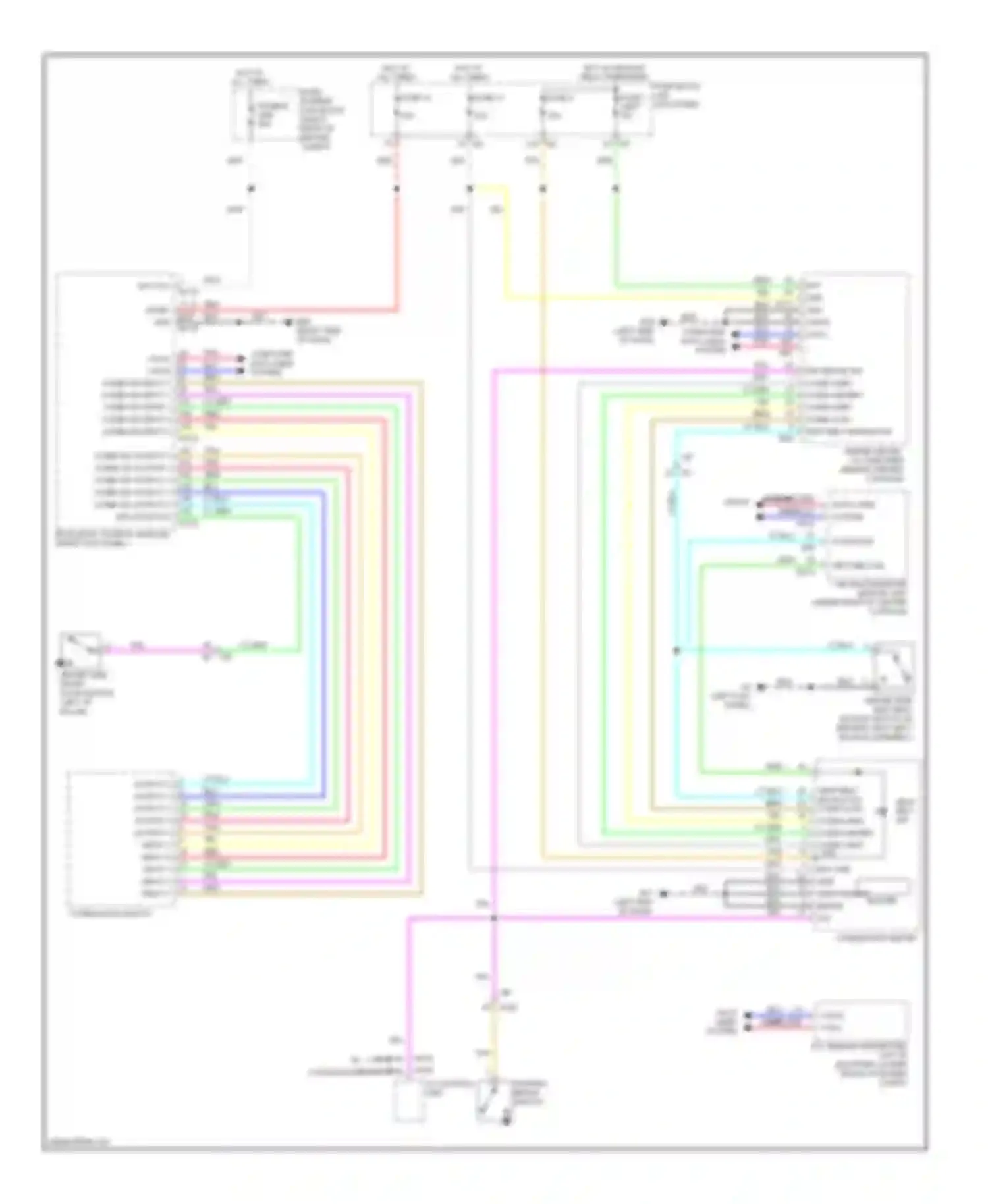 QX50 Infiniti I (2013-2015): Chime circuit