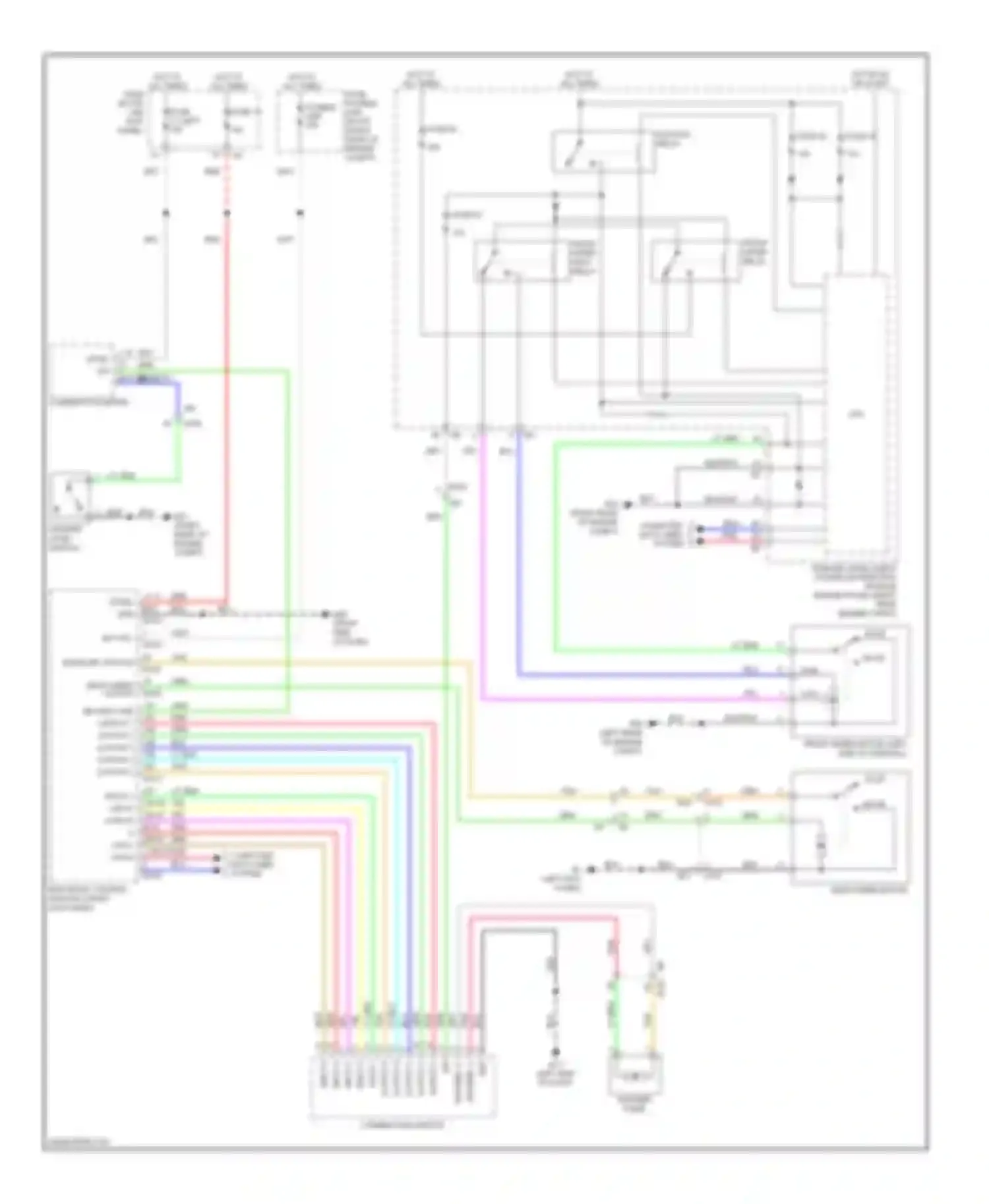QX50 Infiniti I (2013-2015): Wiper/washer circuit