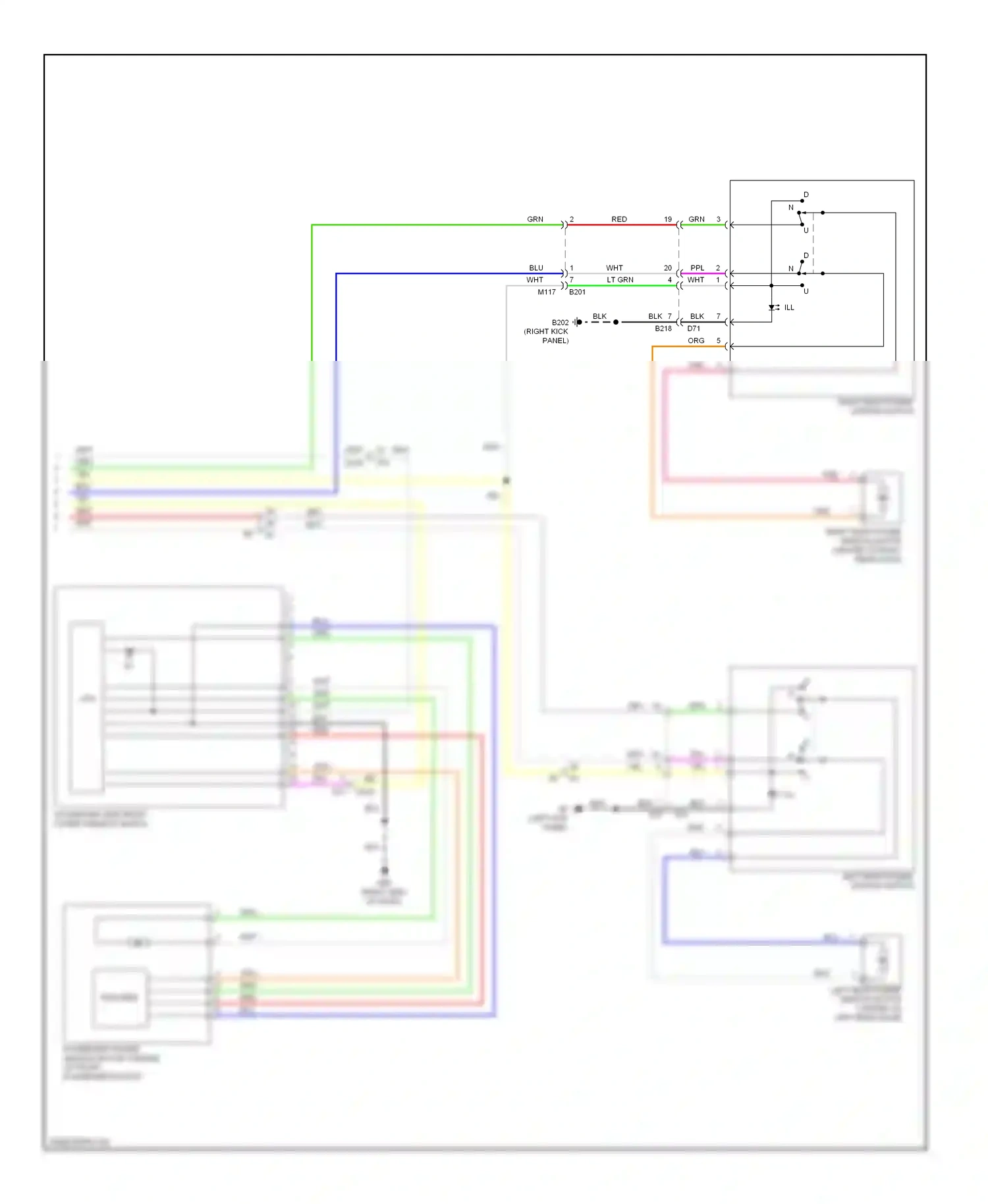 Infiniti QX50 I (2013-2015) encoder wiring diagram  (2 of 2)