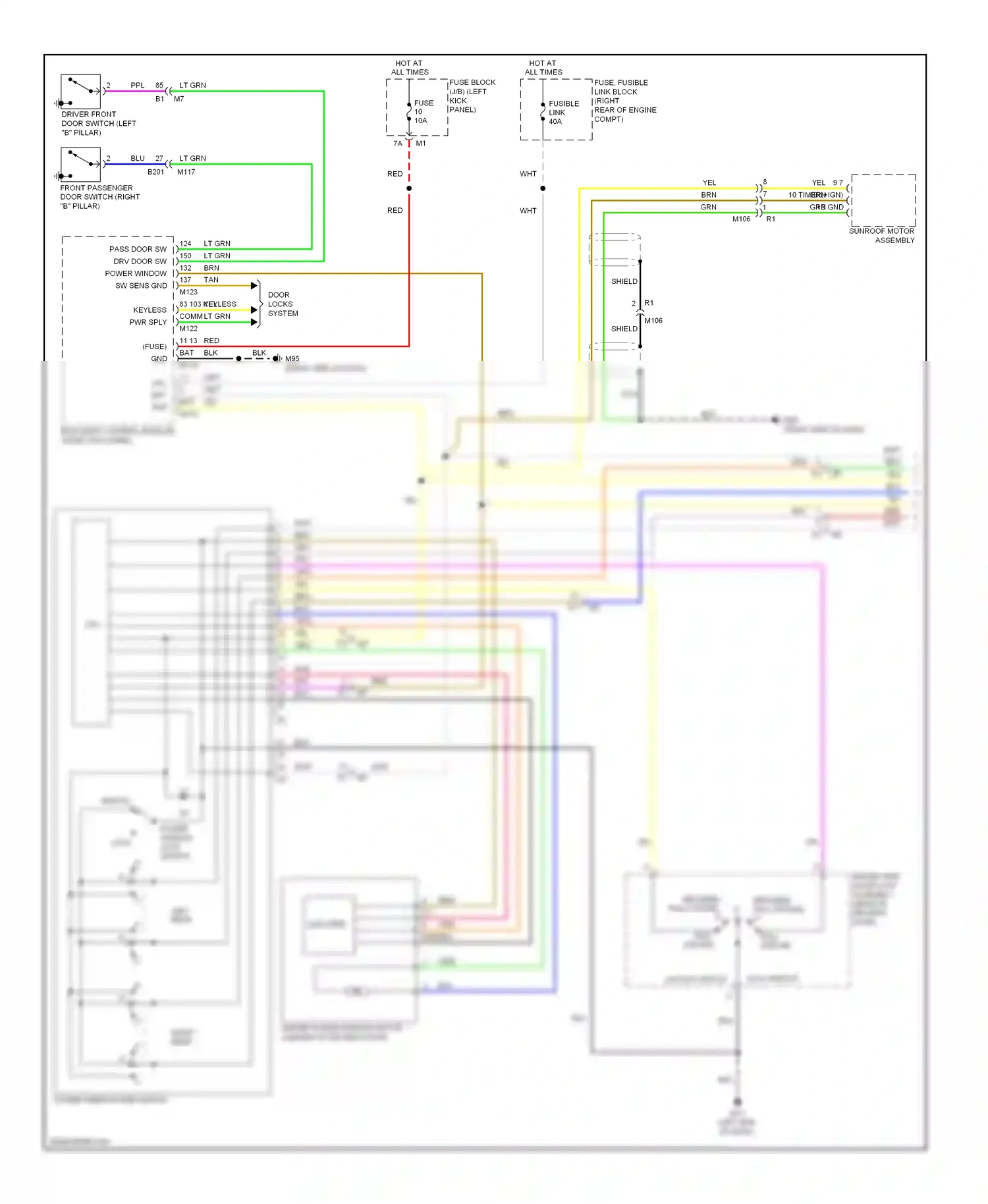 Infiniti QX50 I (2013-2015) encoder wiring diagram  (1 of 2)