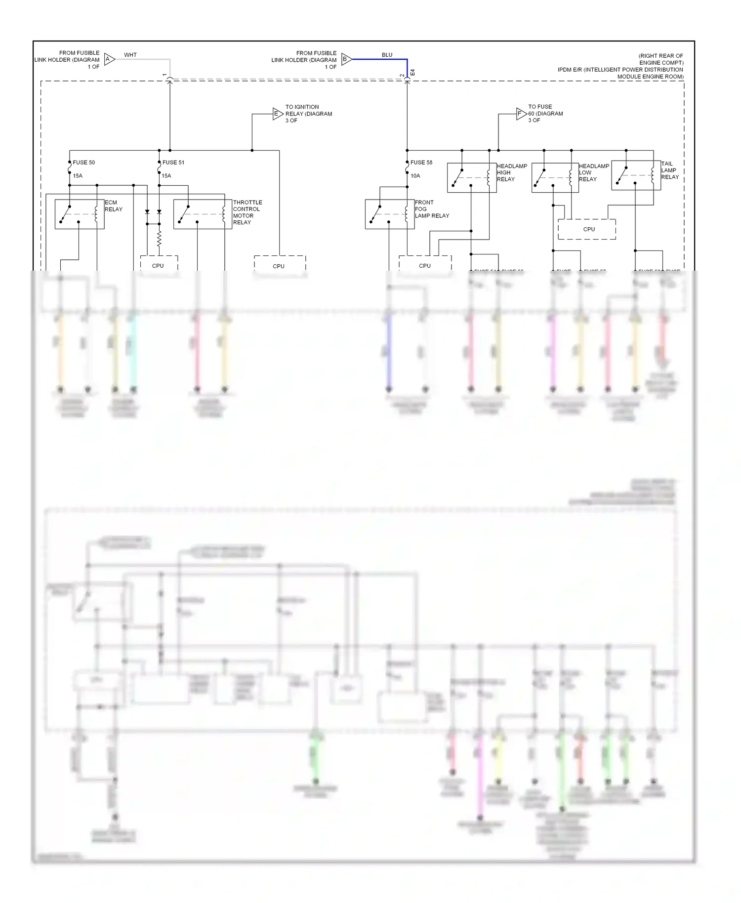 Infiniti QX50 I (2013-2015) engine engine controls controls system system wiring diagram  (1 of 1)