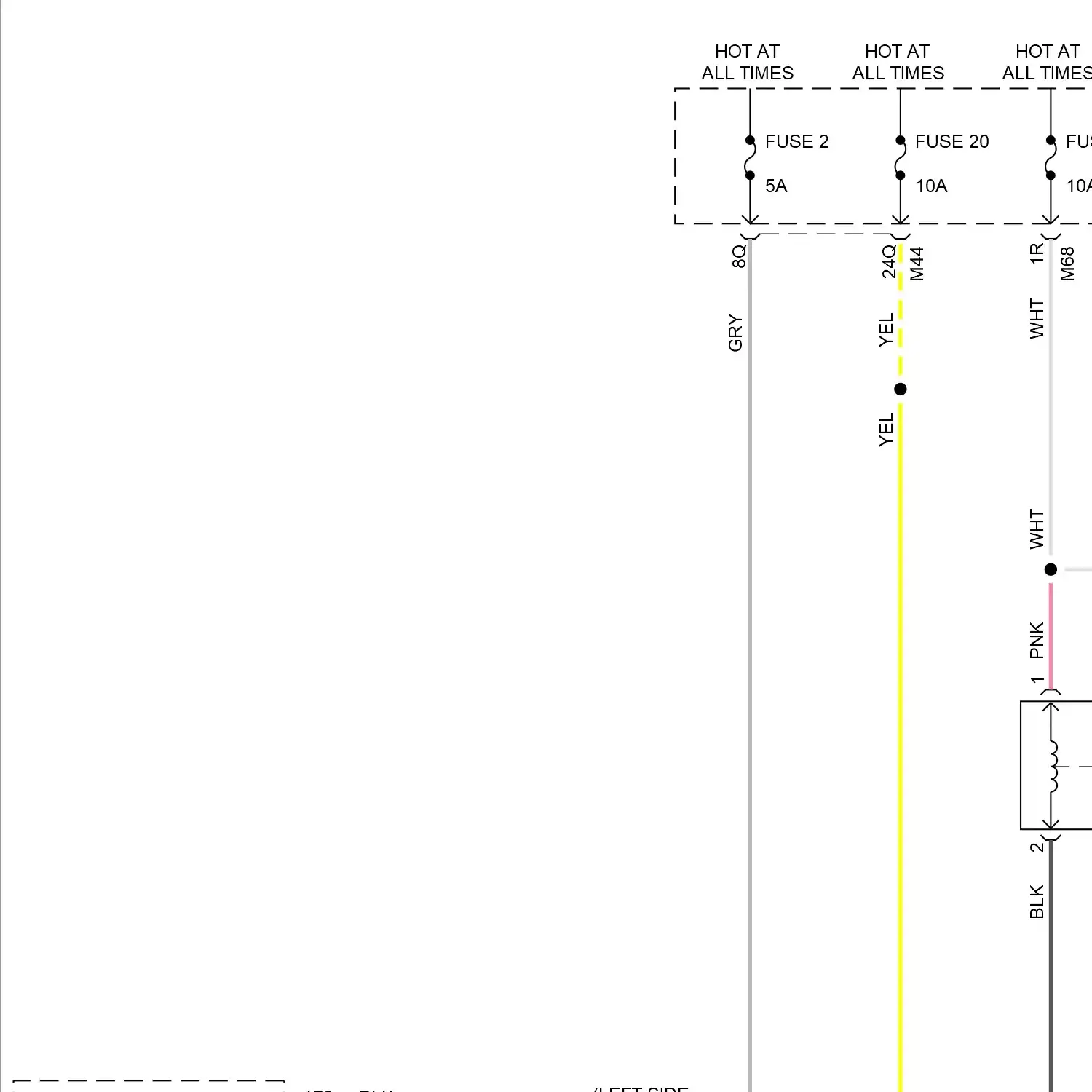 demo - Courtesy lamps circuit, w/o interior ambient lighting (1 of 3) Courtesy lamps circuit, w/o interior ambient lighting (1 of 3)