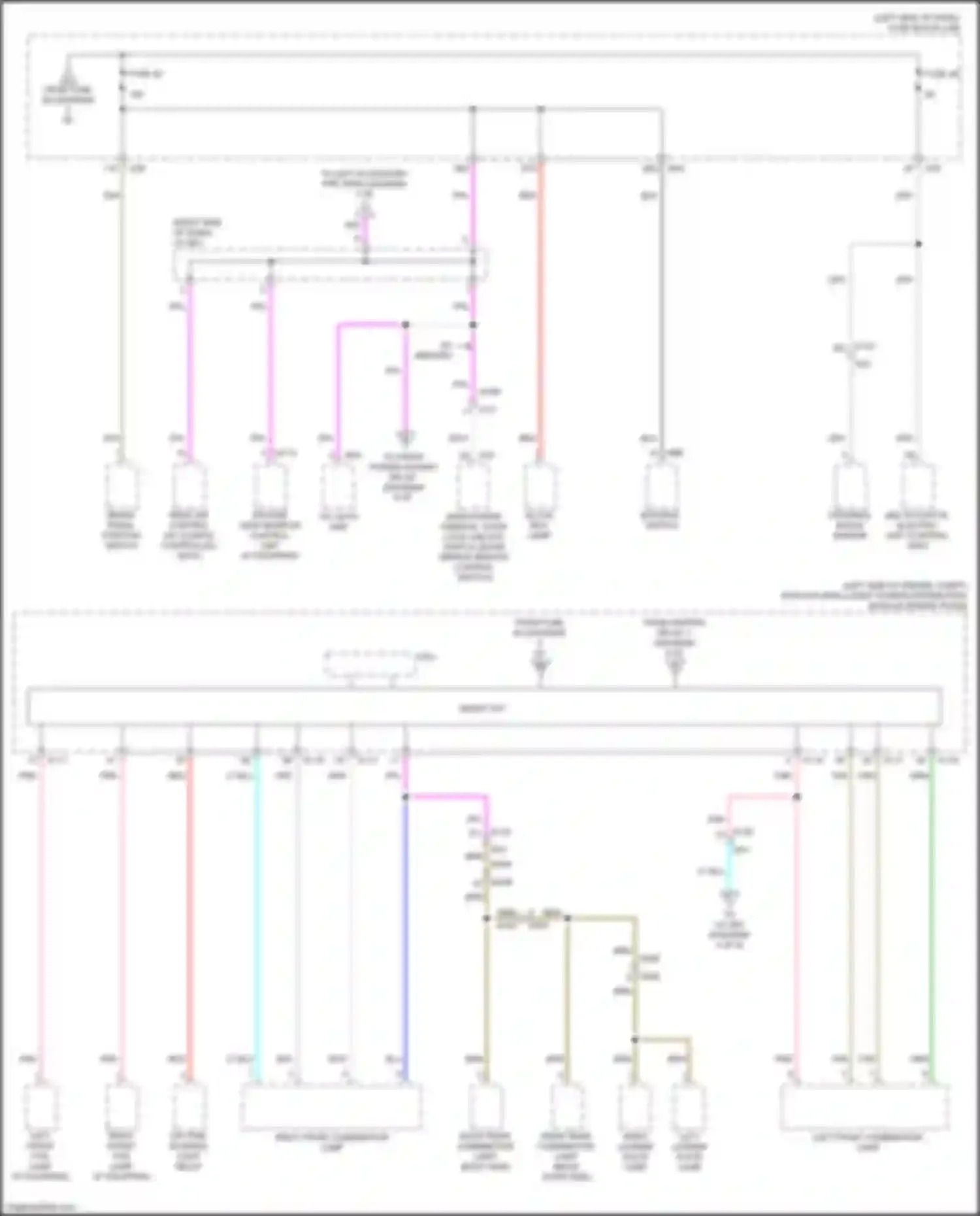 Wiring diagram a/c auto amp for Infiniti QX50 II (2017-2024) (4 of 4)