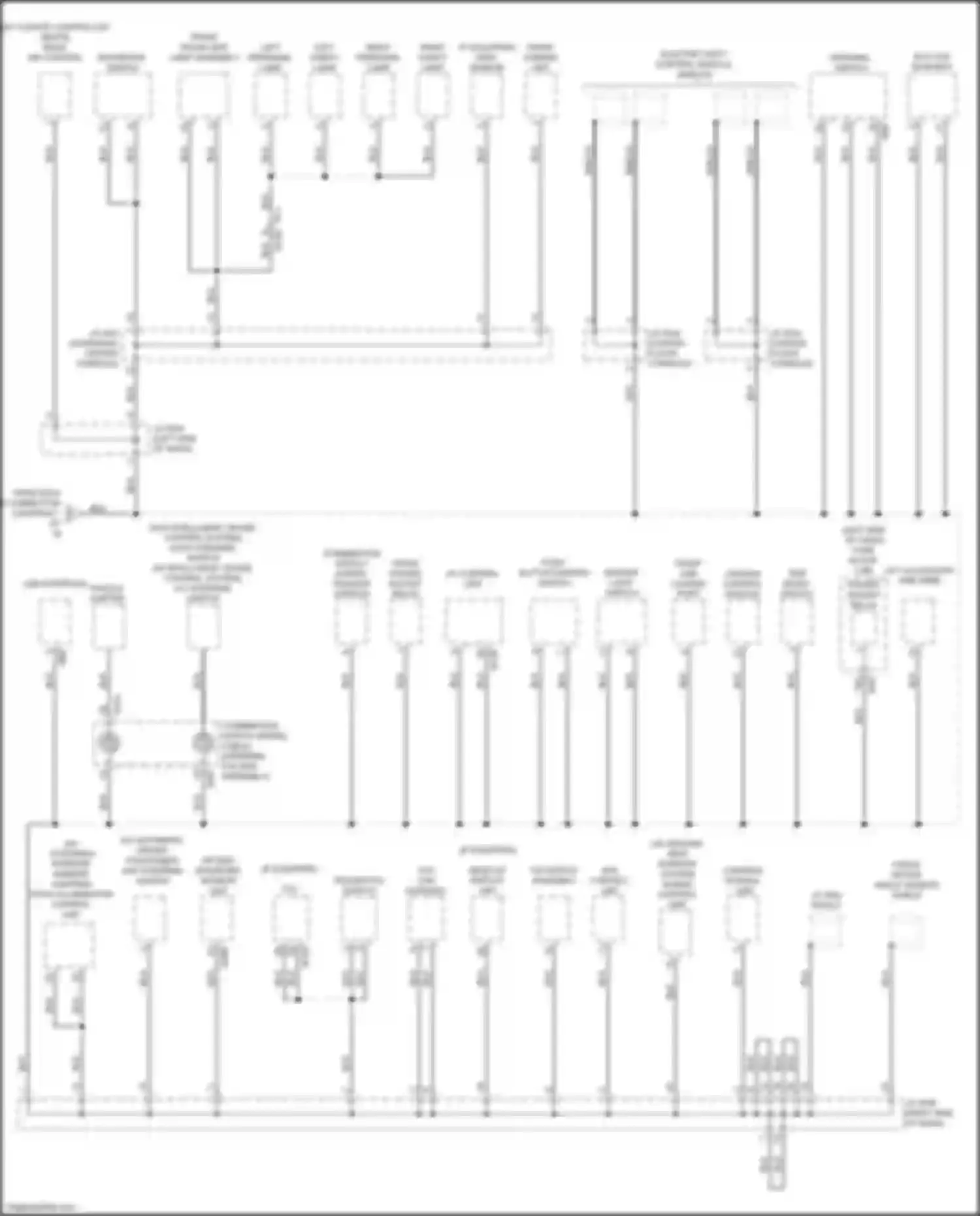 Wiring diagram av control unit for Infiniti QX50 II (2017-2024) (2 of 4)