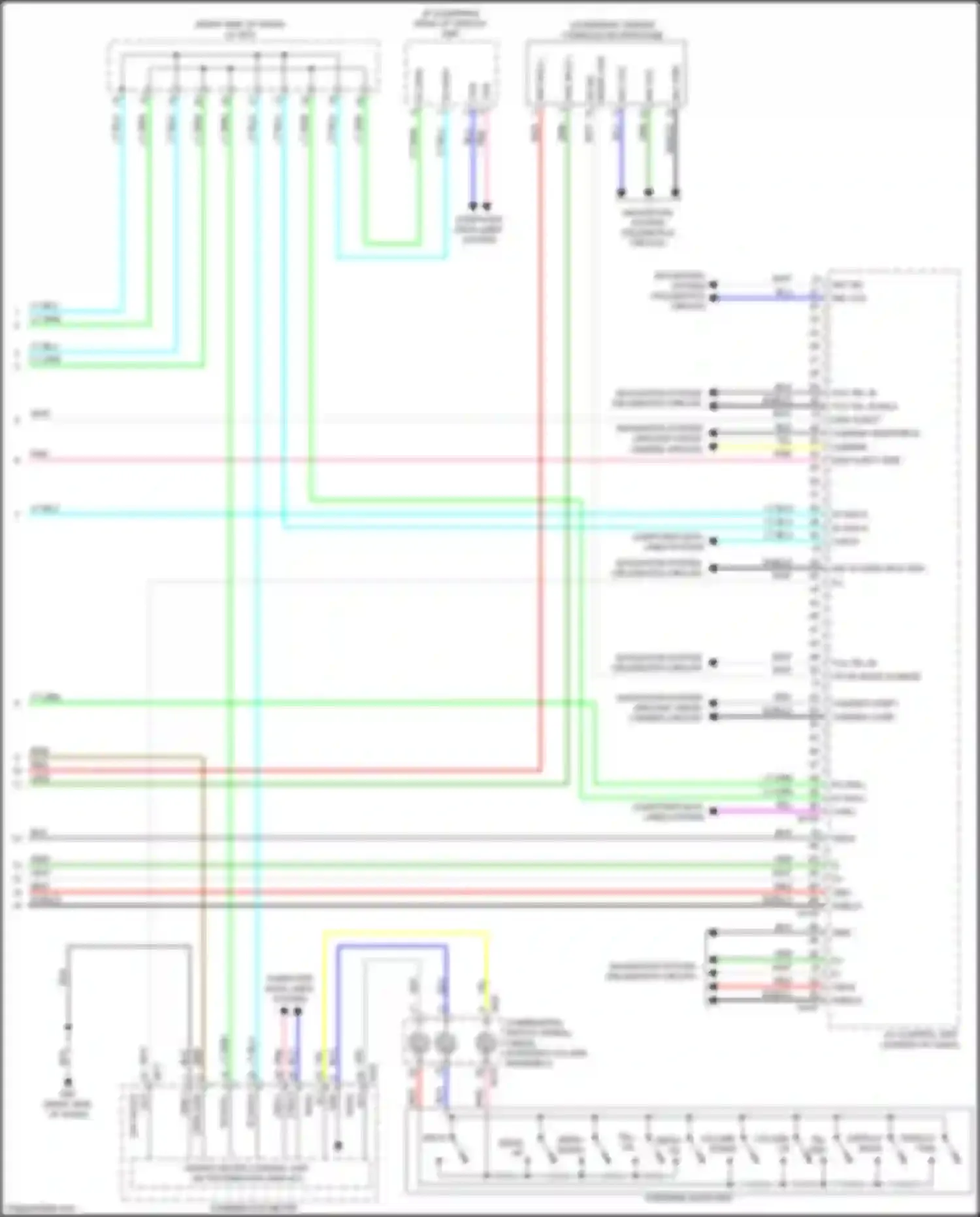 Wiring diagram camera comp + for Infiniti QX50 II (2017-2024) (2 of 3)