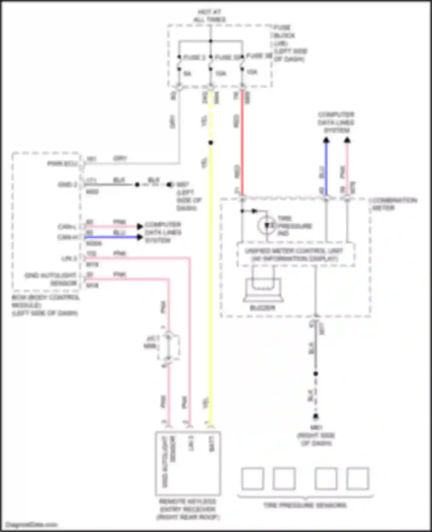 Wiring diagram can-h for Infiniti QX50 II (2017-2024) (30 of 77)