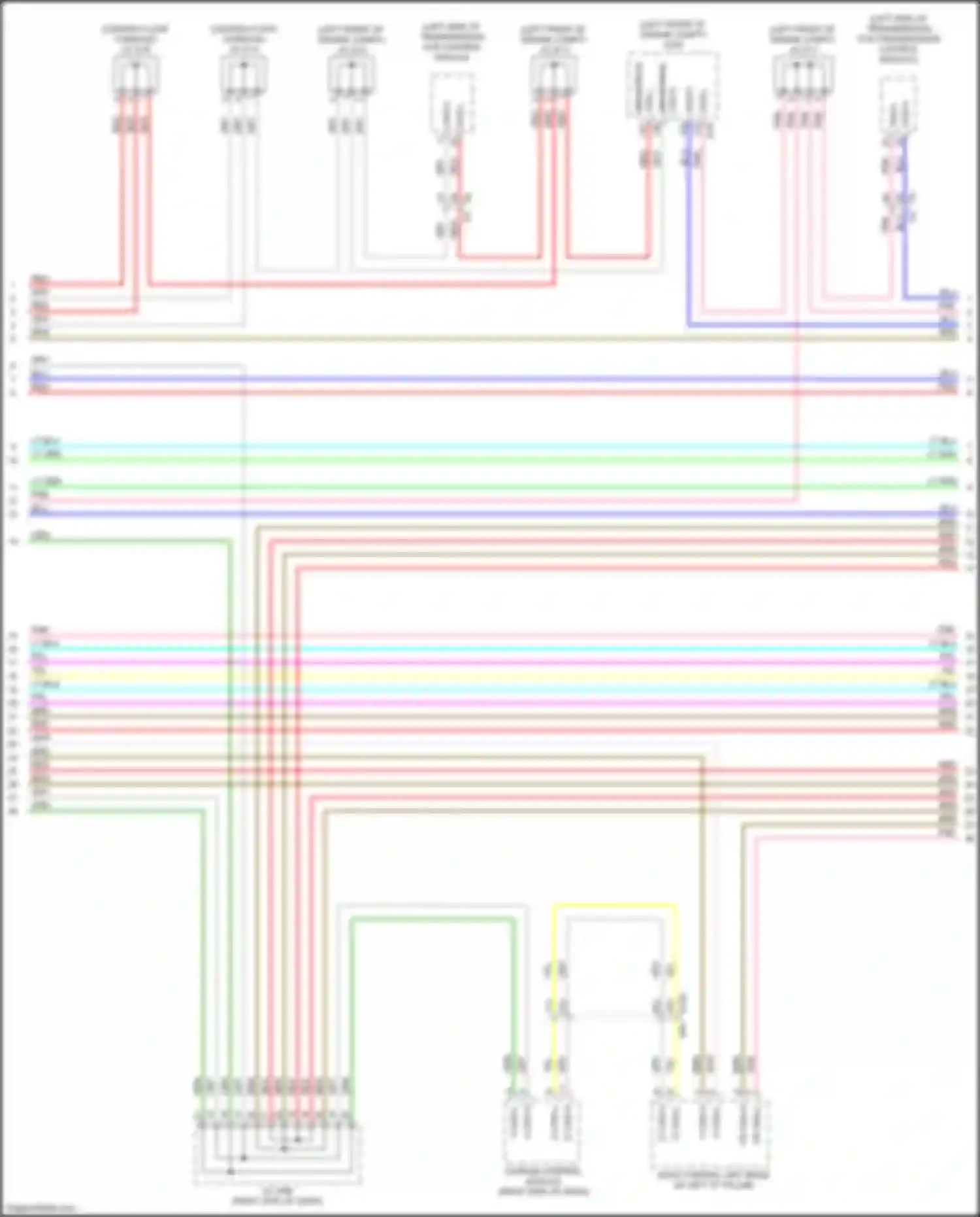 Wiring diagram can-h for Infiniti QX50 II (2017-2024) (43 of 77)