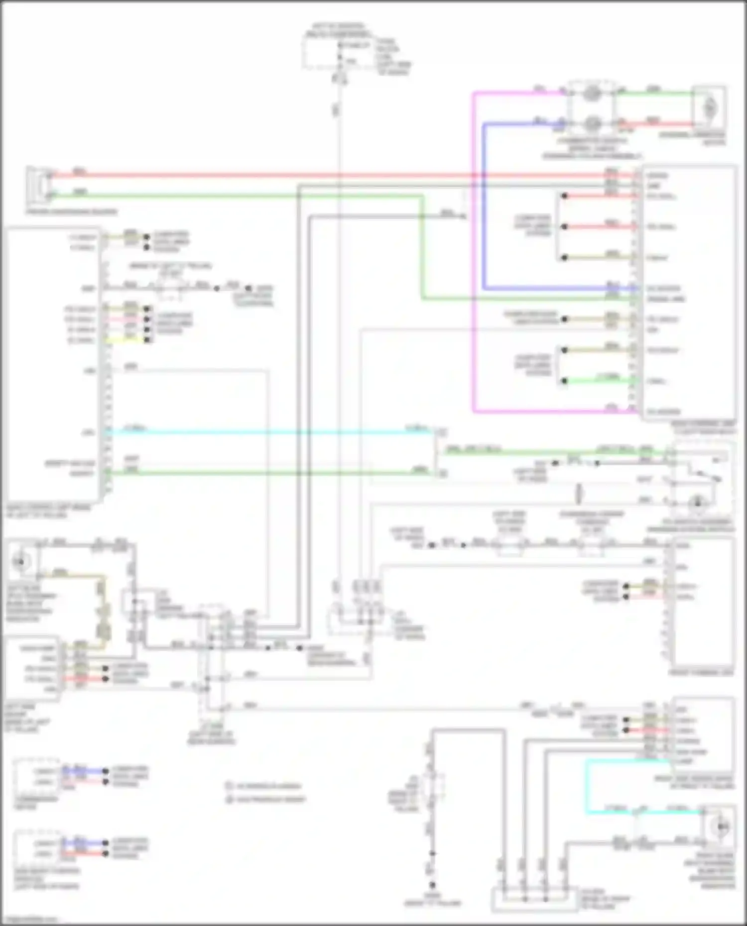 Wiring diagram dc motor + for Infiniti QX50 II (2017-2024) (1 of 1)