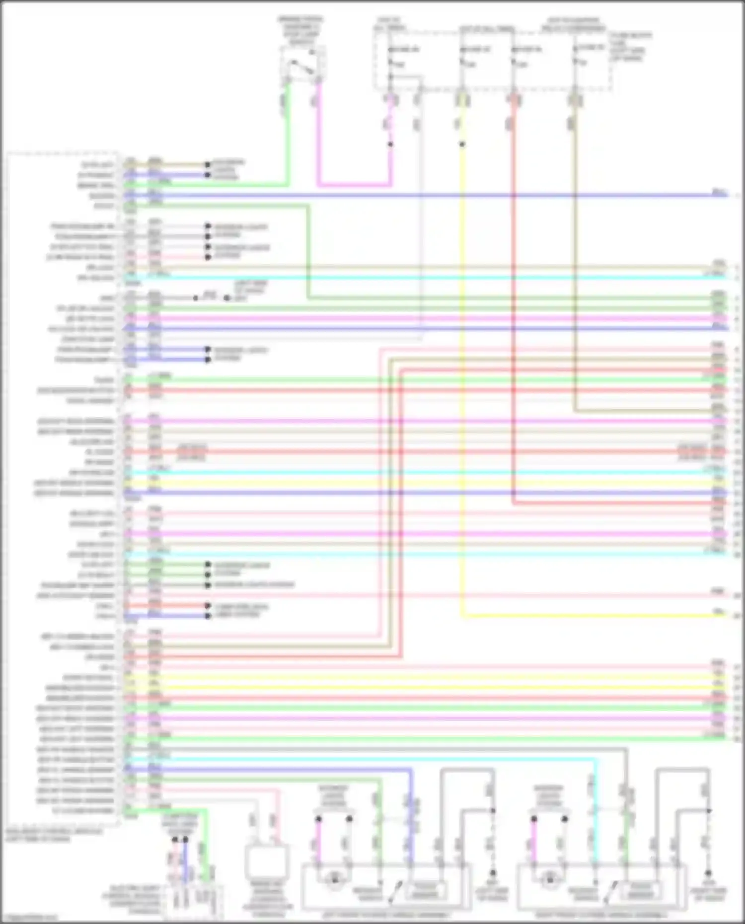Wiring diagram dongle uart for Infiniti QX50 II (2017-2024) (2 of 4)