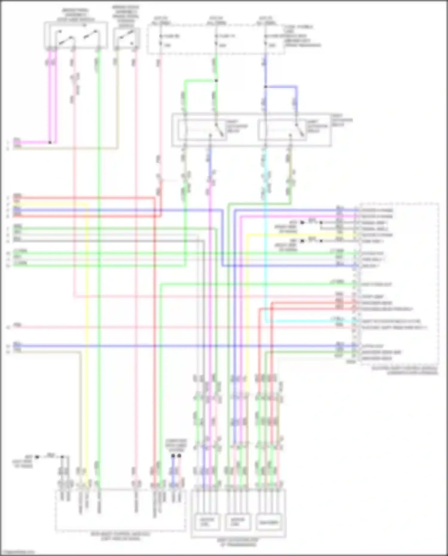 Wiring diagram encoder sens a for Infiniti QX50 II (2017-2024) (1 of 1)