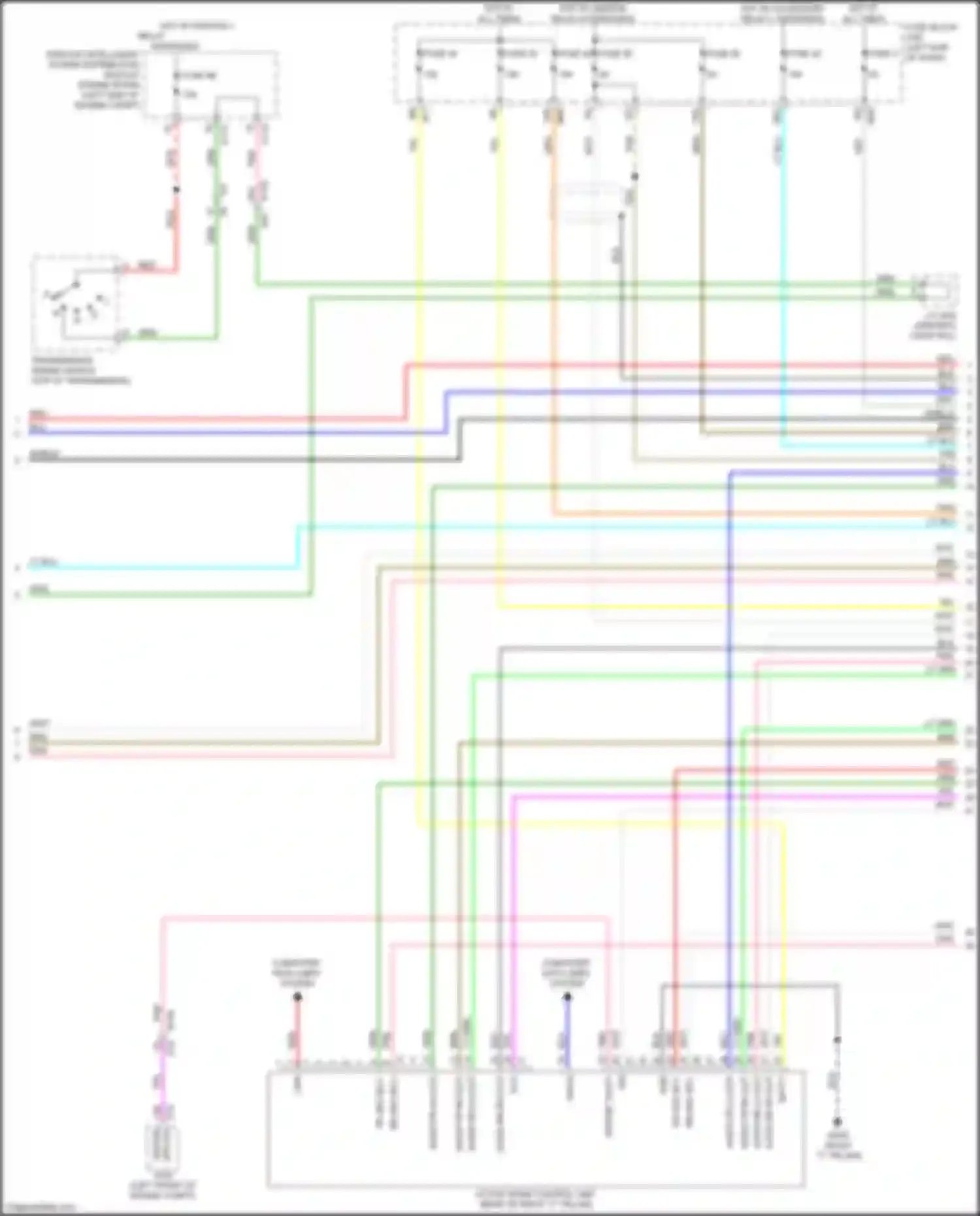 Wiring diagram fuse 42 for Infiniti QX50 II (2017-2024) (3 of 8)