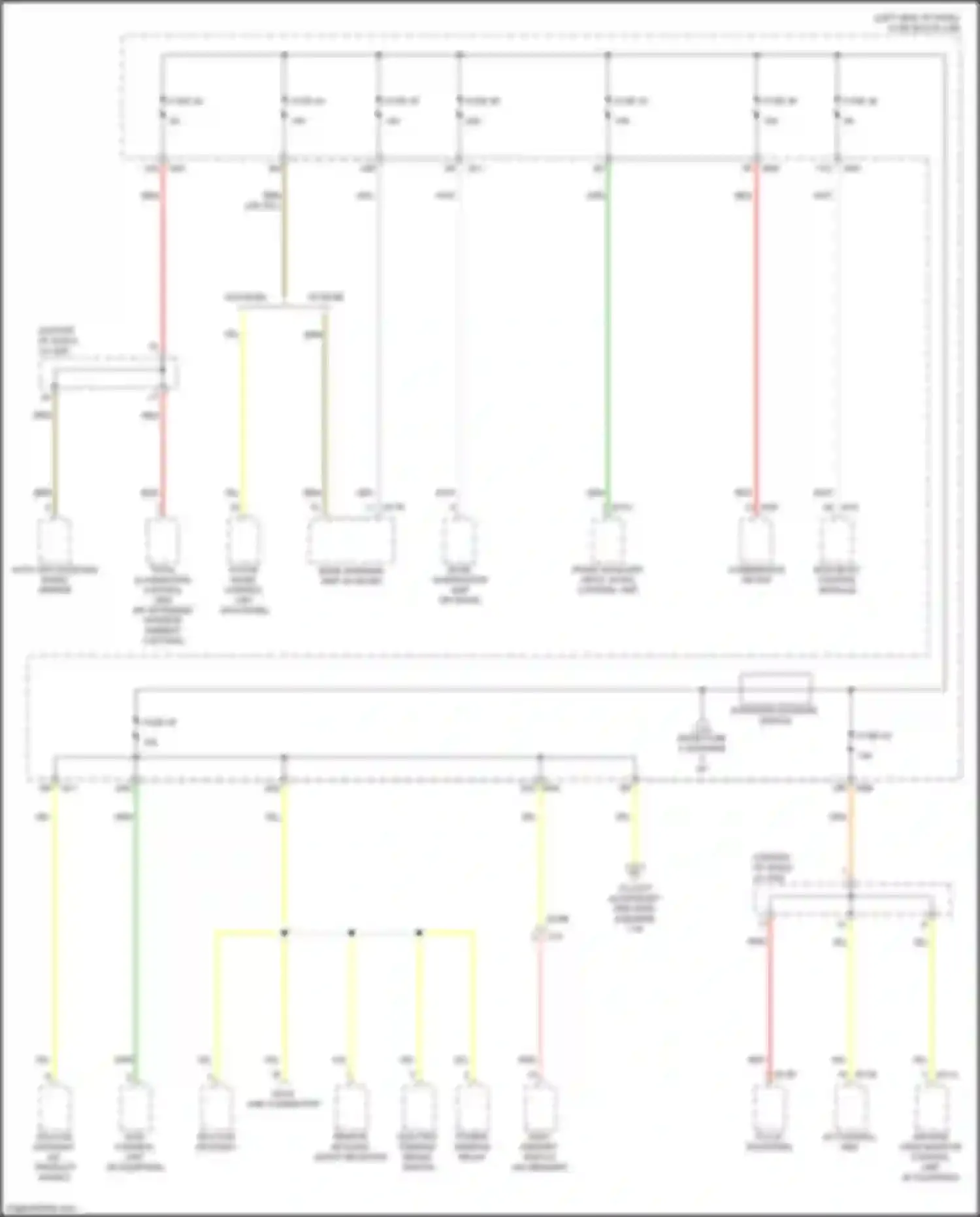 Wiring diagram fuse 43 for Infiniti QX50 II (2017-2024) (3 of 5)