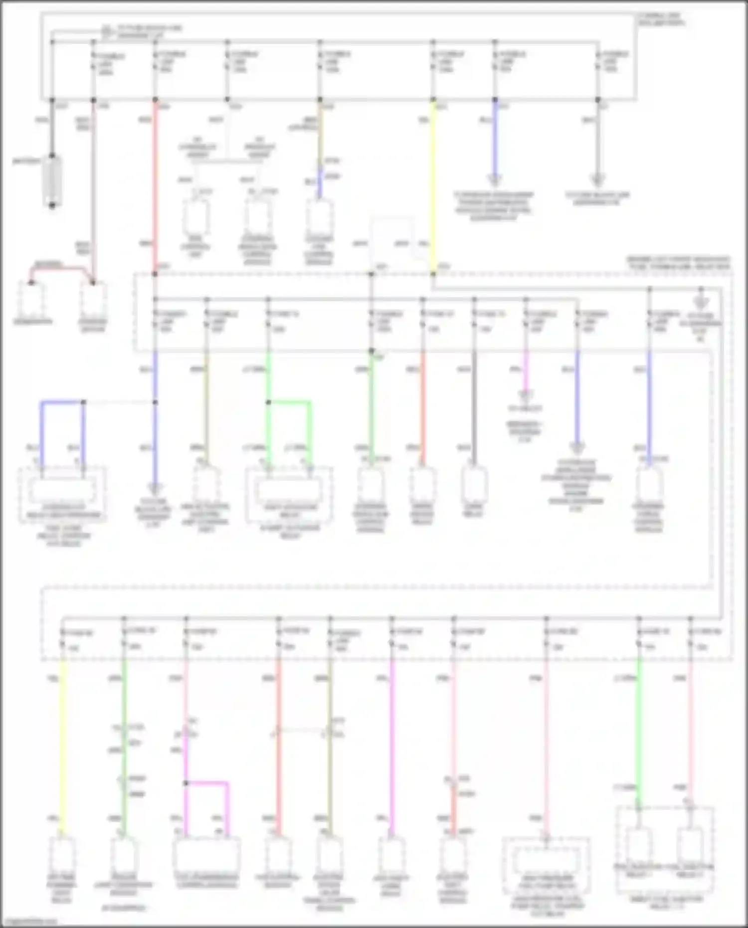 Wiring diagram fuse 85 for Infiniti QX50 II (2017-2024) (2 of 2)