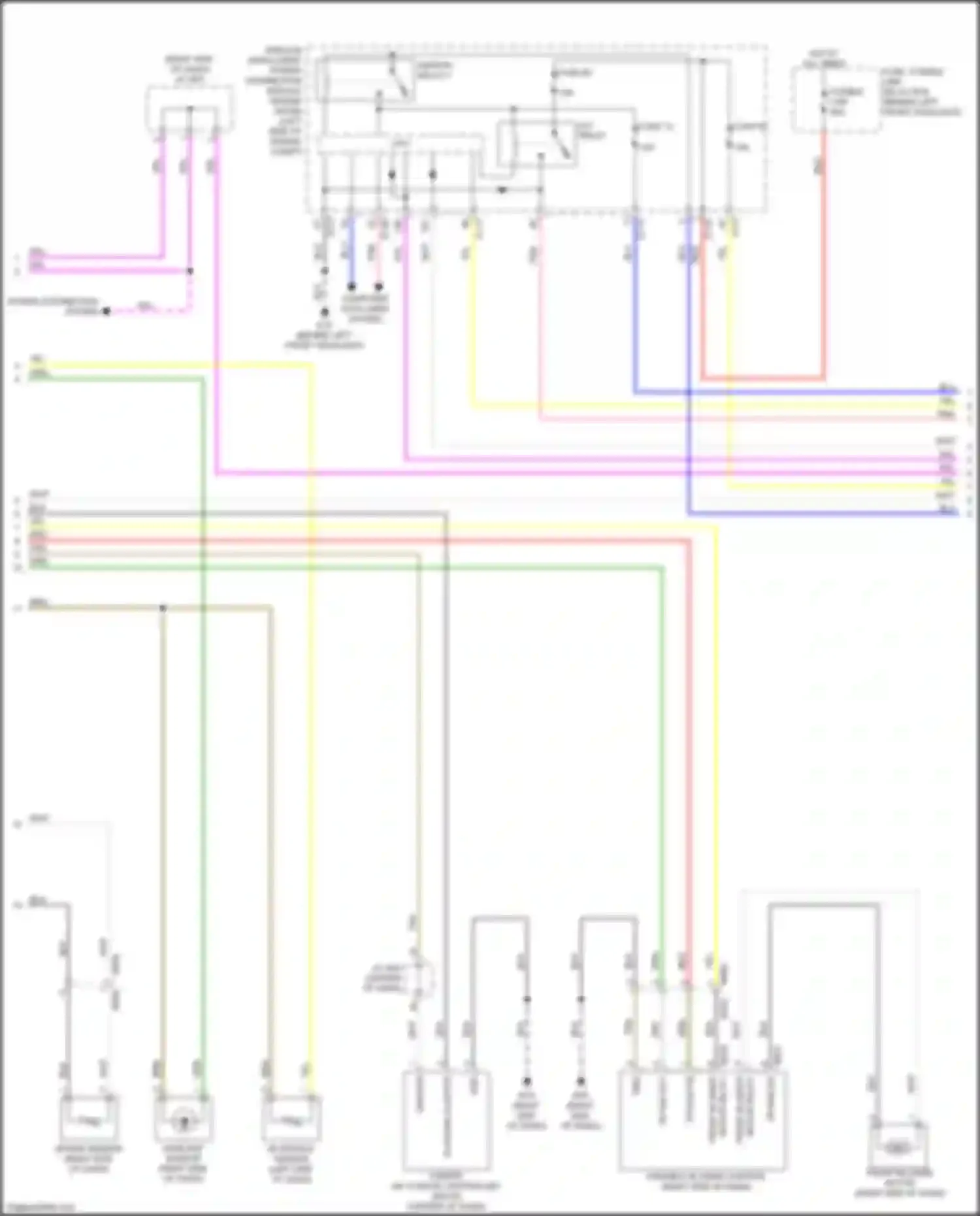 Wiring diagram fuse, fusible link, relay box for Infiniti QX50 II (2017-2024) (11 of 20)