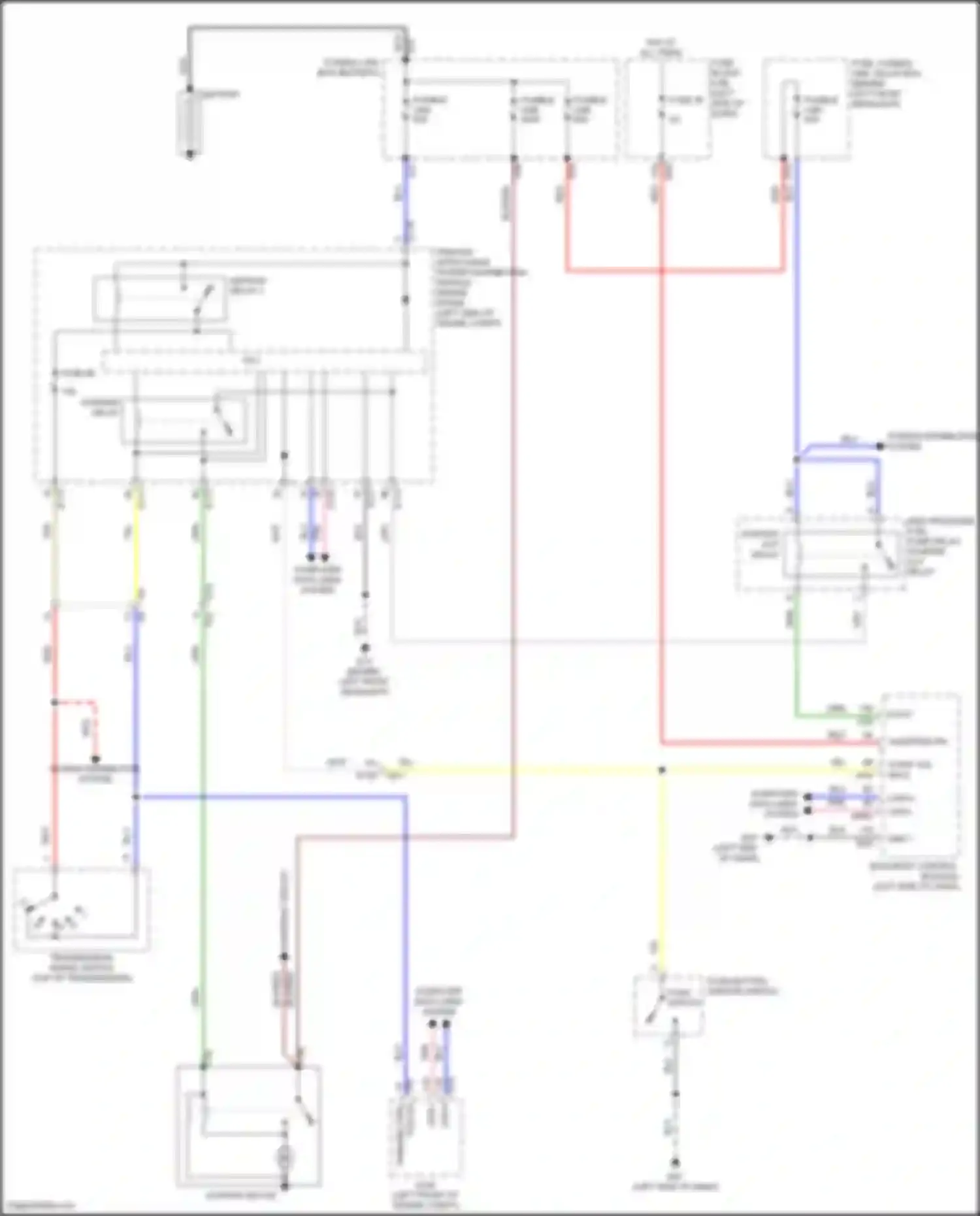 Wiring diagram fusible link a for Infiniti QX50 II (2017-2024) (3 of 3)