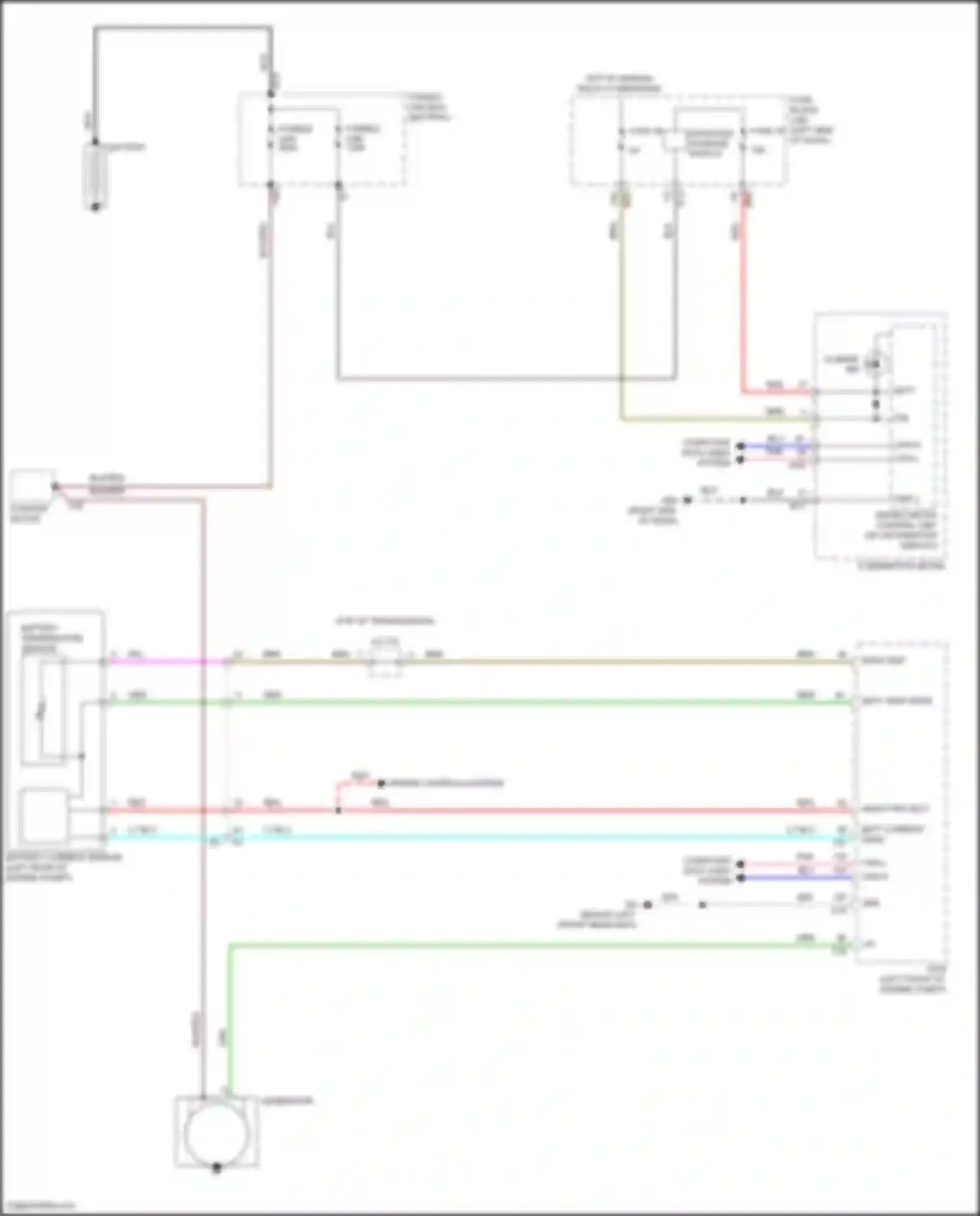 Wiring diagram fusible link f for Infiniti QX50 II (2017-2024) (2 of 4)