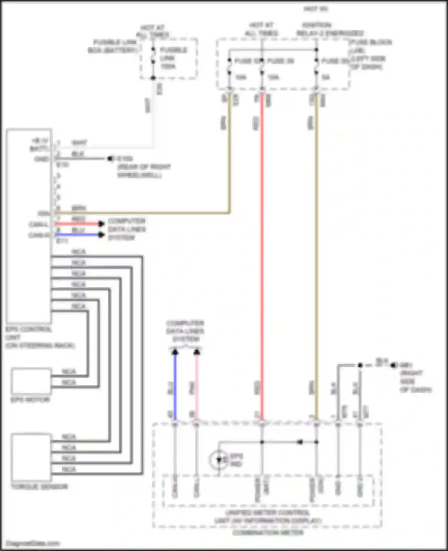 Wiring diagram hot at all times for Infiniti QX50 II (2017-2024) (14 of 69)