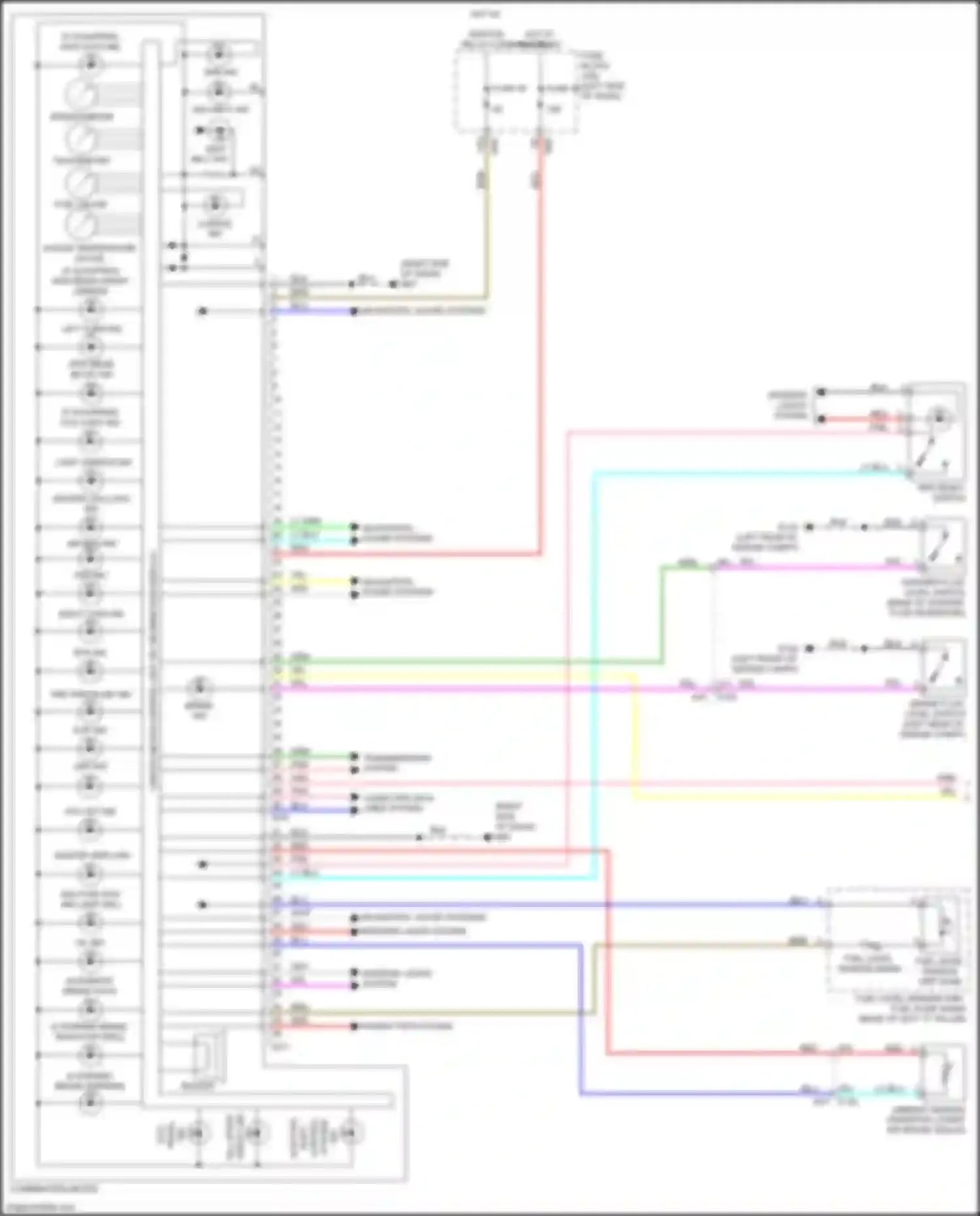 Wiring diagram hot w/ ignition relay-2 energized for Infiniti QX50 II (2017-2024) (19 of 37)