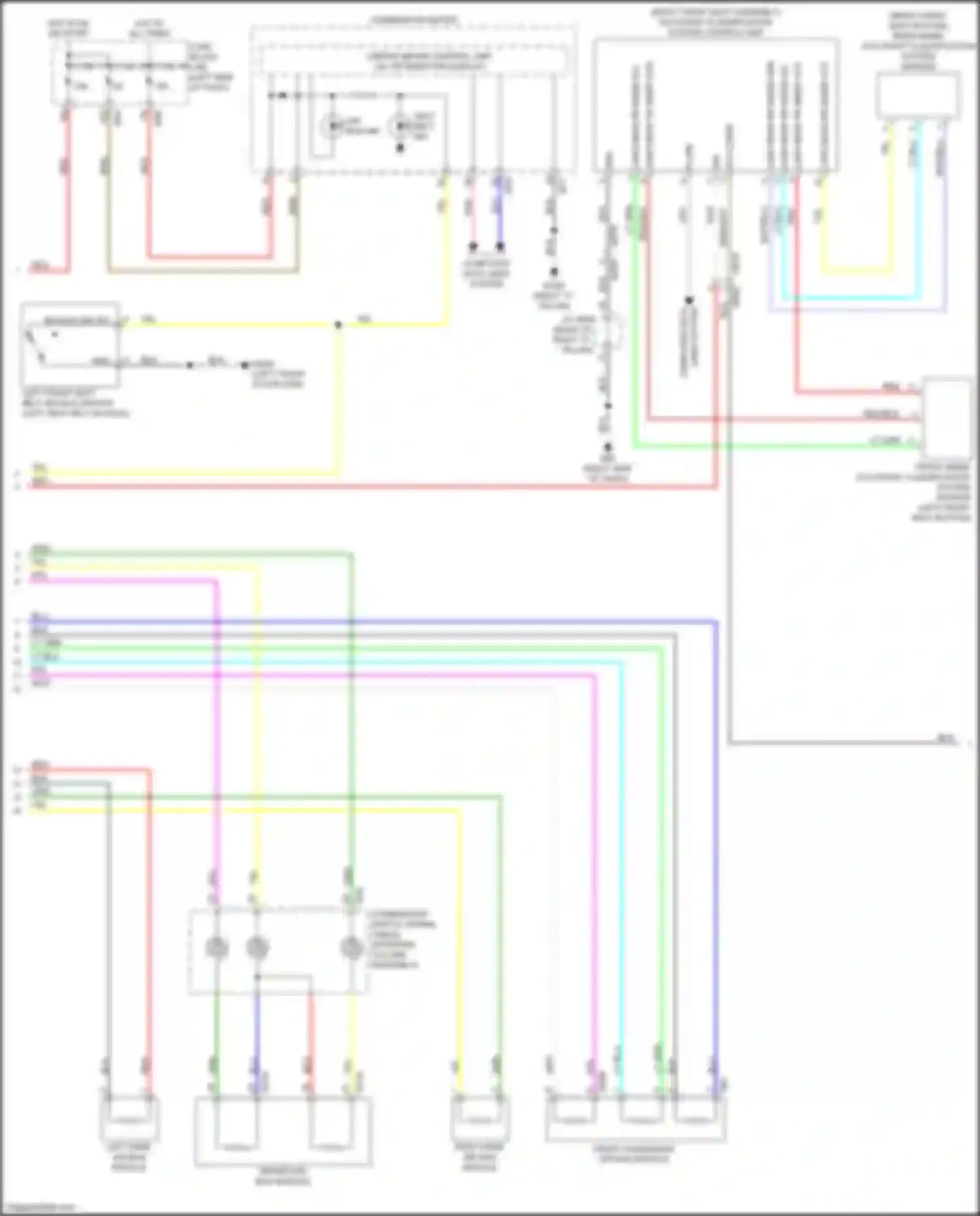 Wiring diagram load sens rr inner vcc for Infiniti QX50 II (2017-2024) (1 of 1)