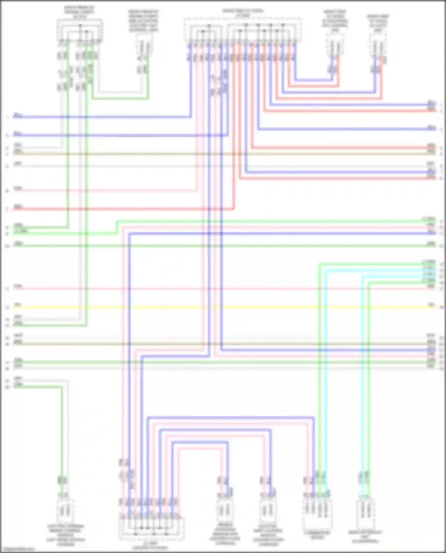 Wiring diagram m can-l for Infiniti QX50 II (2017-2024) (1 of 25)