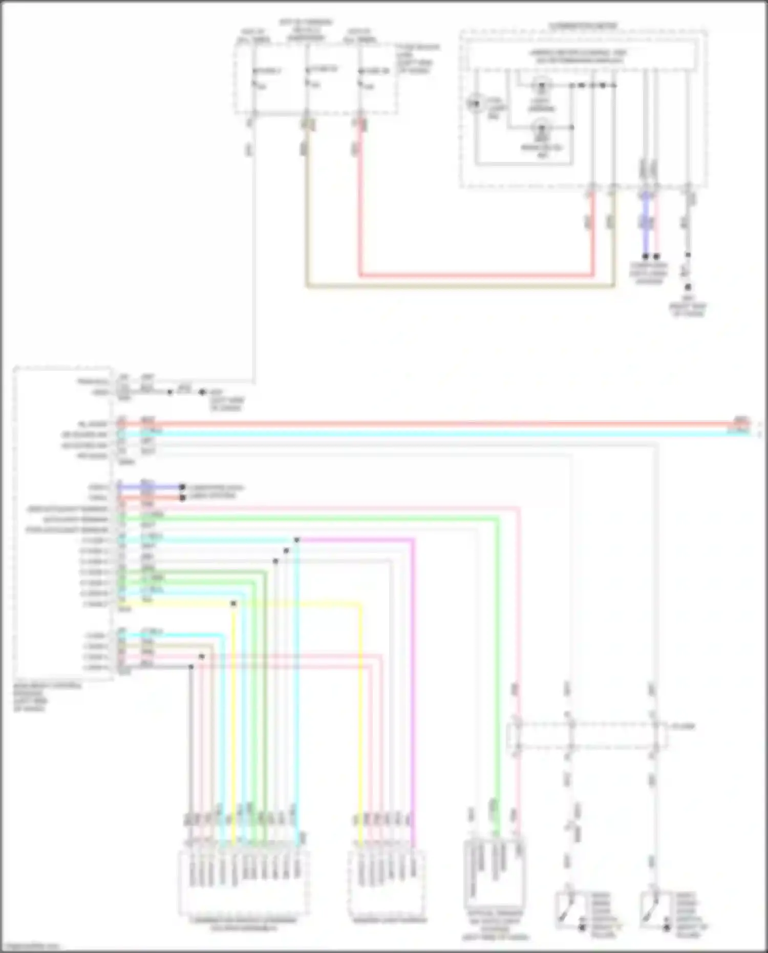 Wiring diagram output 1 for Infiniti QX50 II (2017-2024) (4 of 6)