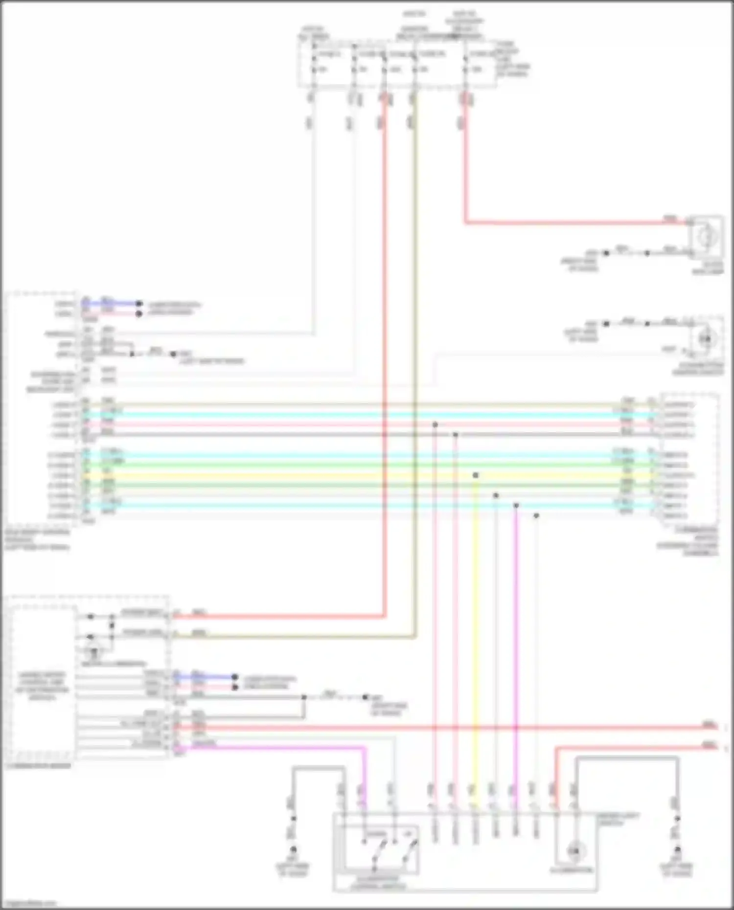 Wiring diagram output 2 for Infiniti QX50 II (2017-2024) (5 of 6)