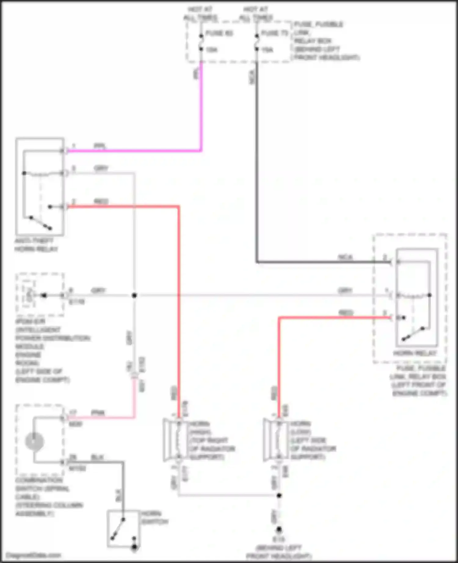 Wiring diagram pnk for Infiniti QX50 II (2017-2024) (15 of 121)