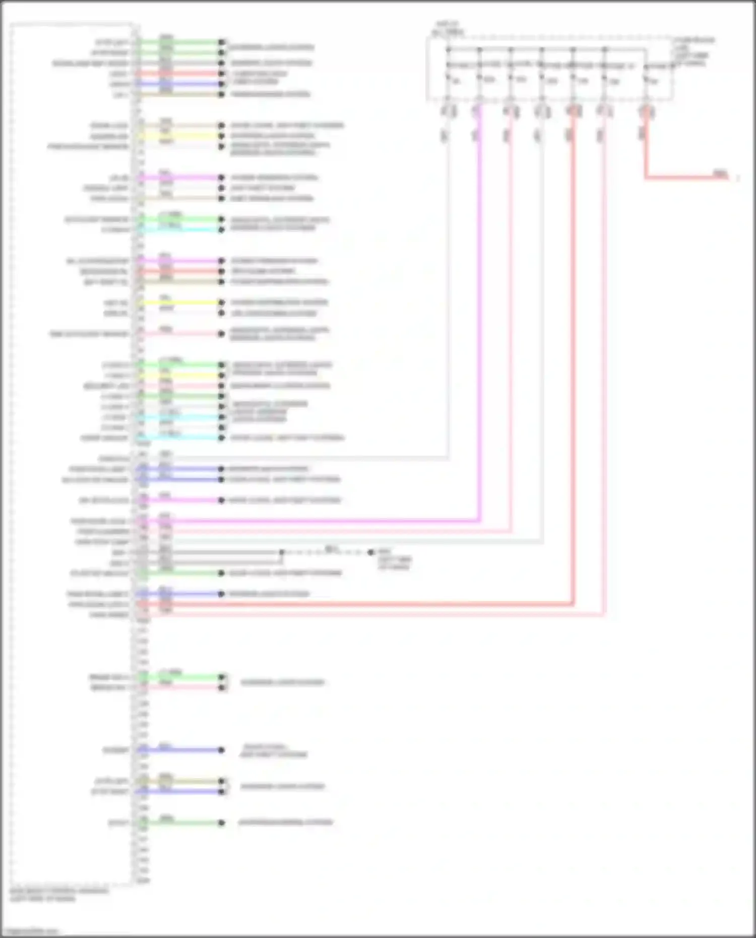 Wiring diagram pwr ecu for Infiniti QX50 II (2017-2024) (1 of 20)