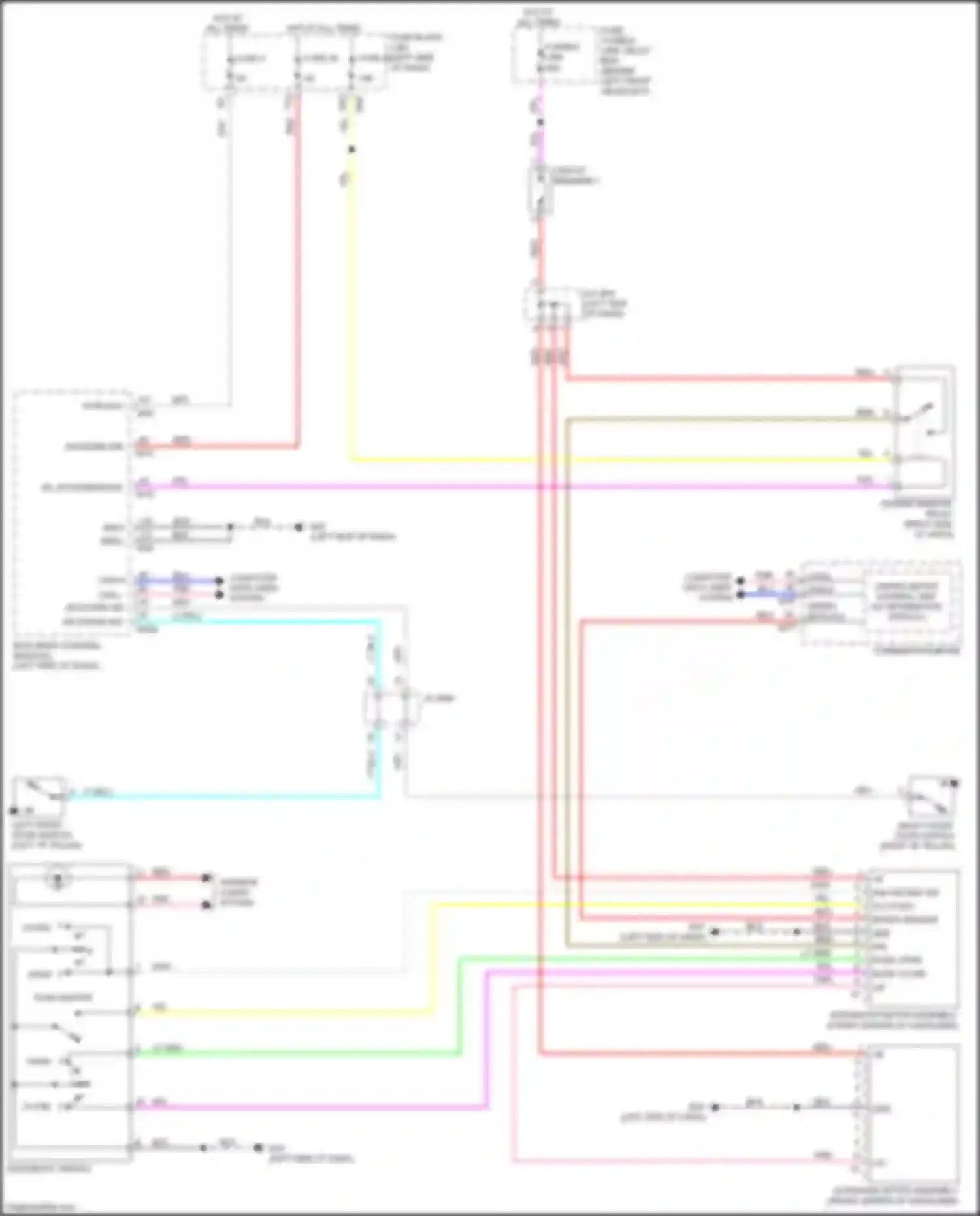 Wiring diagram red for Infiniti QX50 II (2017-2024) (10 of 132)