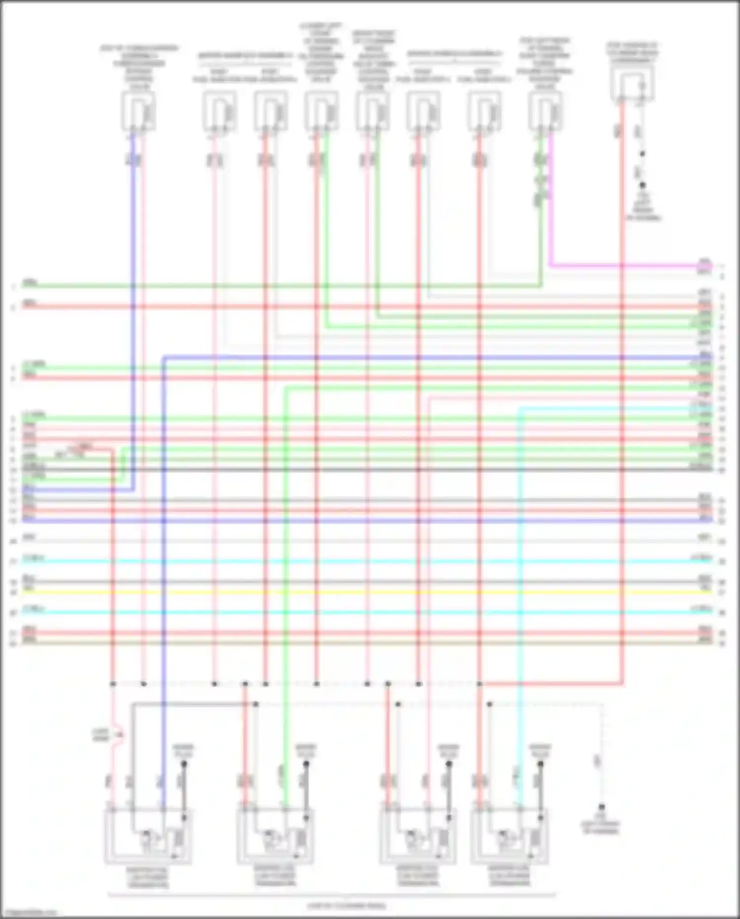 Wiring diagram red for Infiniti QX50 II (2017-2024) (127 of 132)