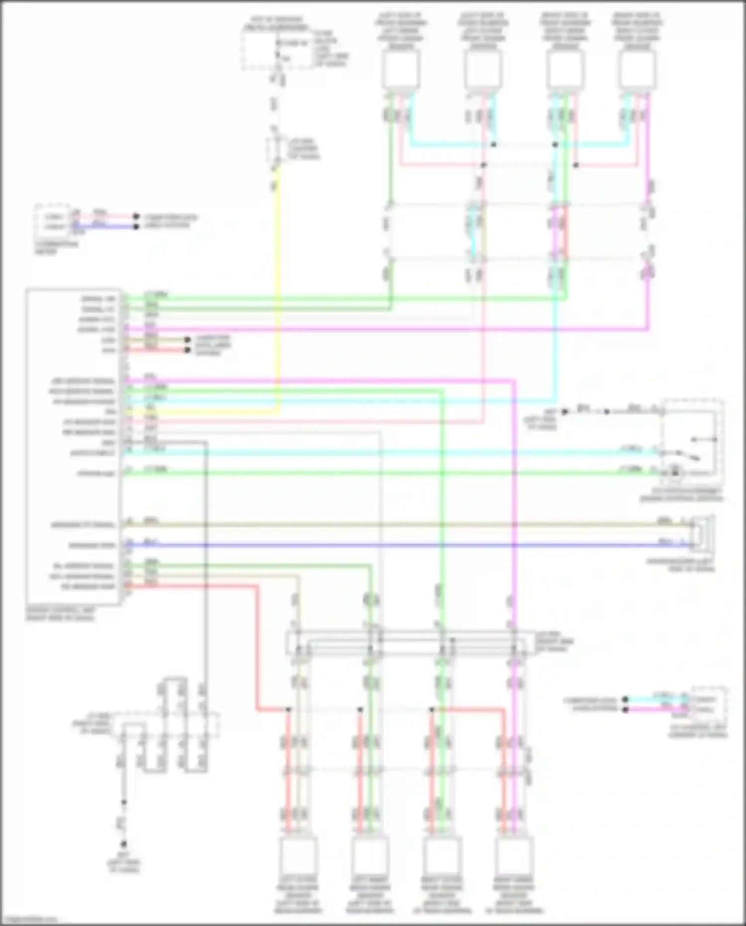 Wiring diagram rr sensor gnd for Infiniti QX50 II (2017-2024) (1 of 1)