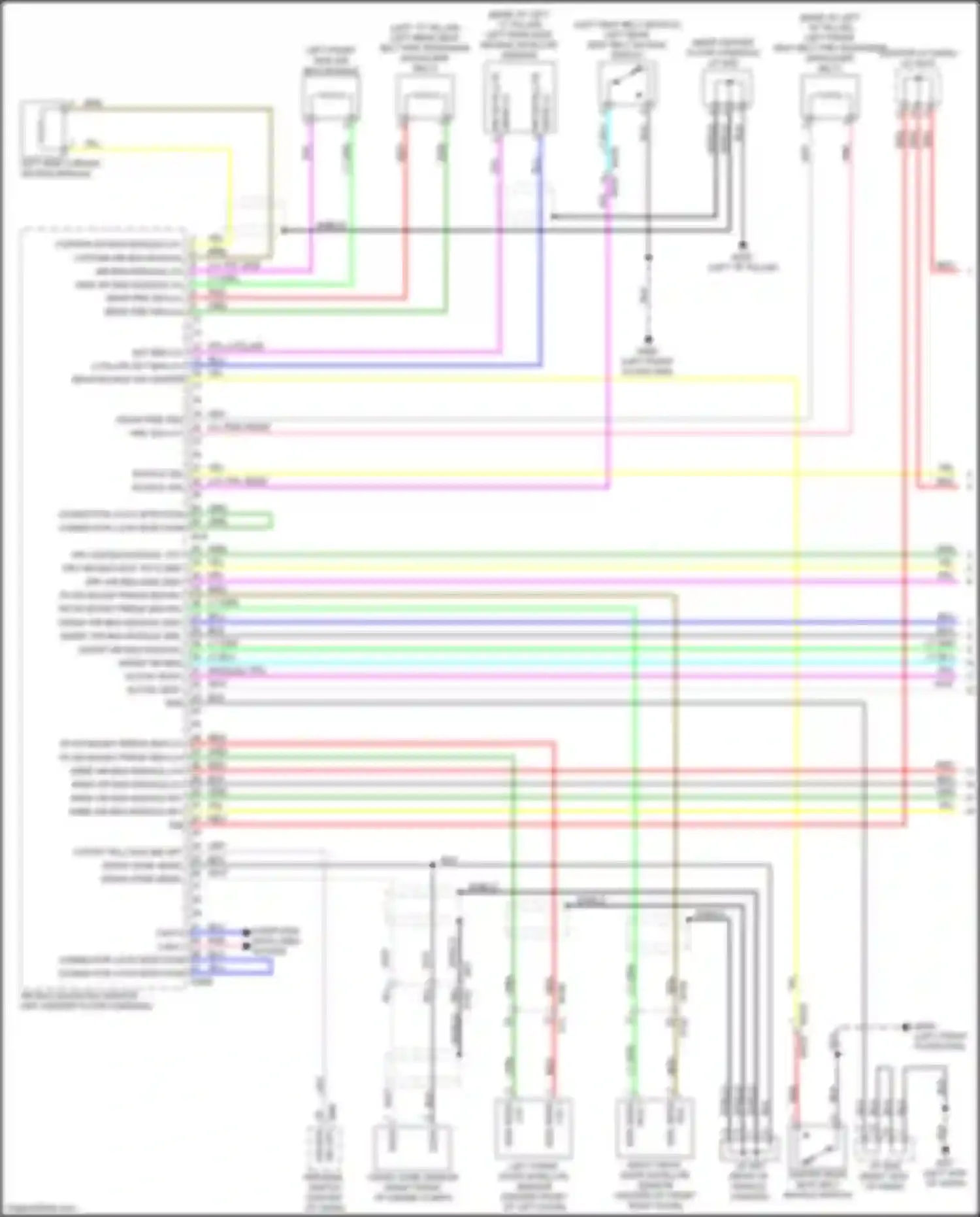 Wiring diagram side sens for Infiniti QX50 II (2017-2024) (1 of 1)