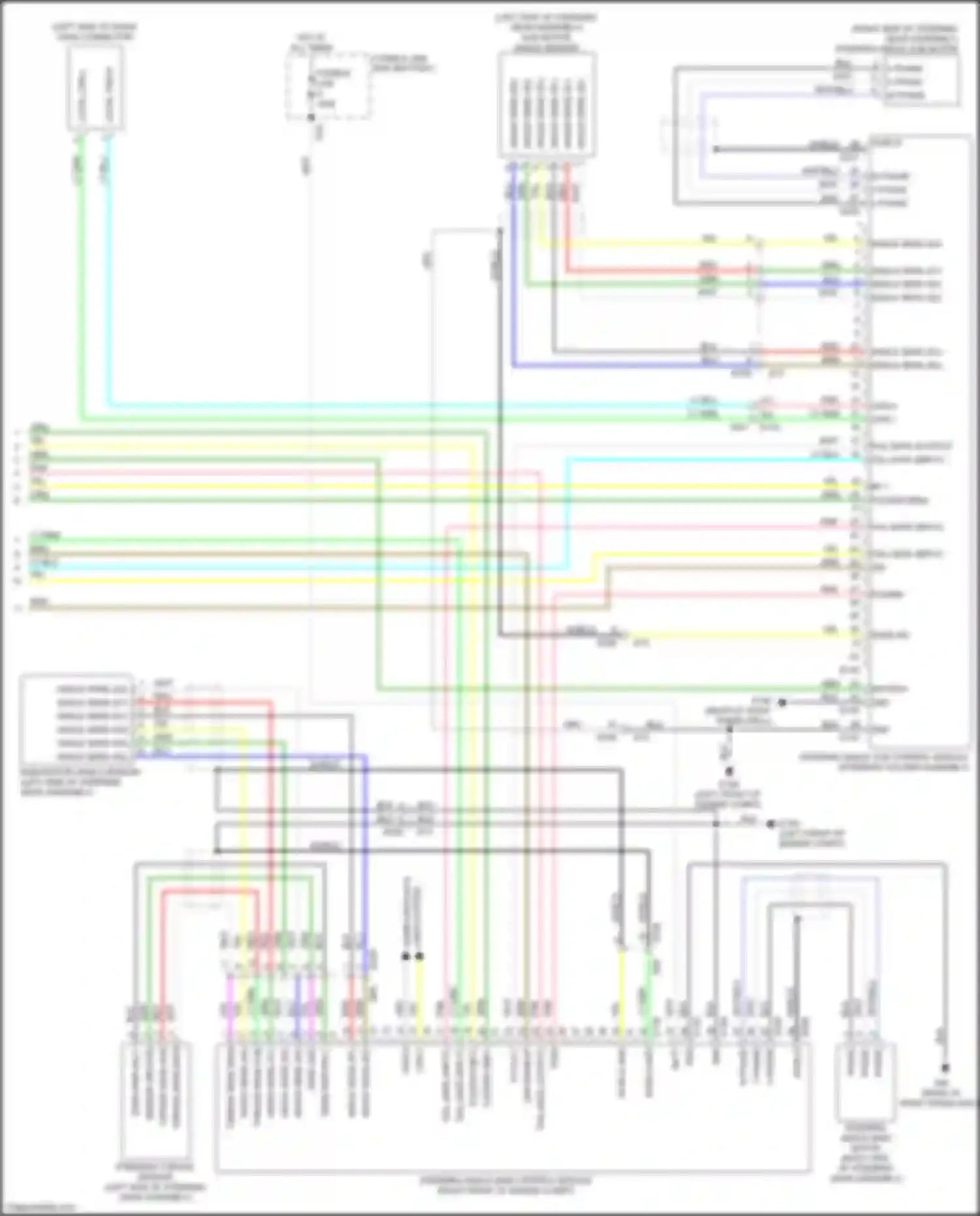 Wiring diagram sub motor angle sensor for Infiniti QX50 II (2017-2024) (1 of 1)