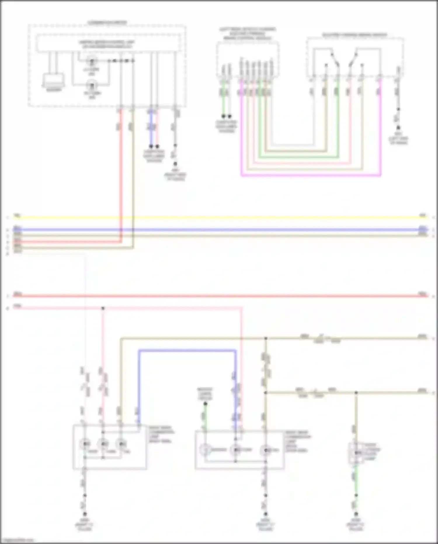Wiring diagram sw sup 2 for Infiniti QX50 II (2017-2024) (2 of 4)
