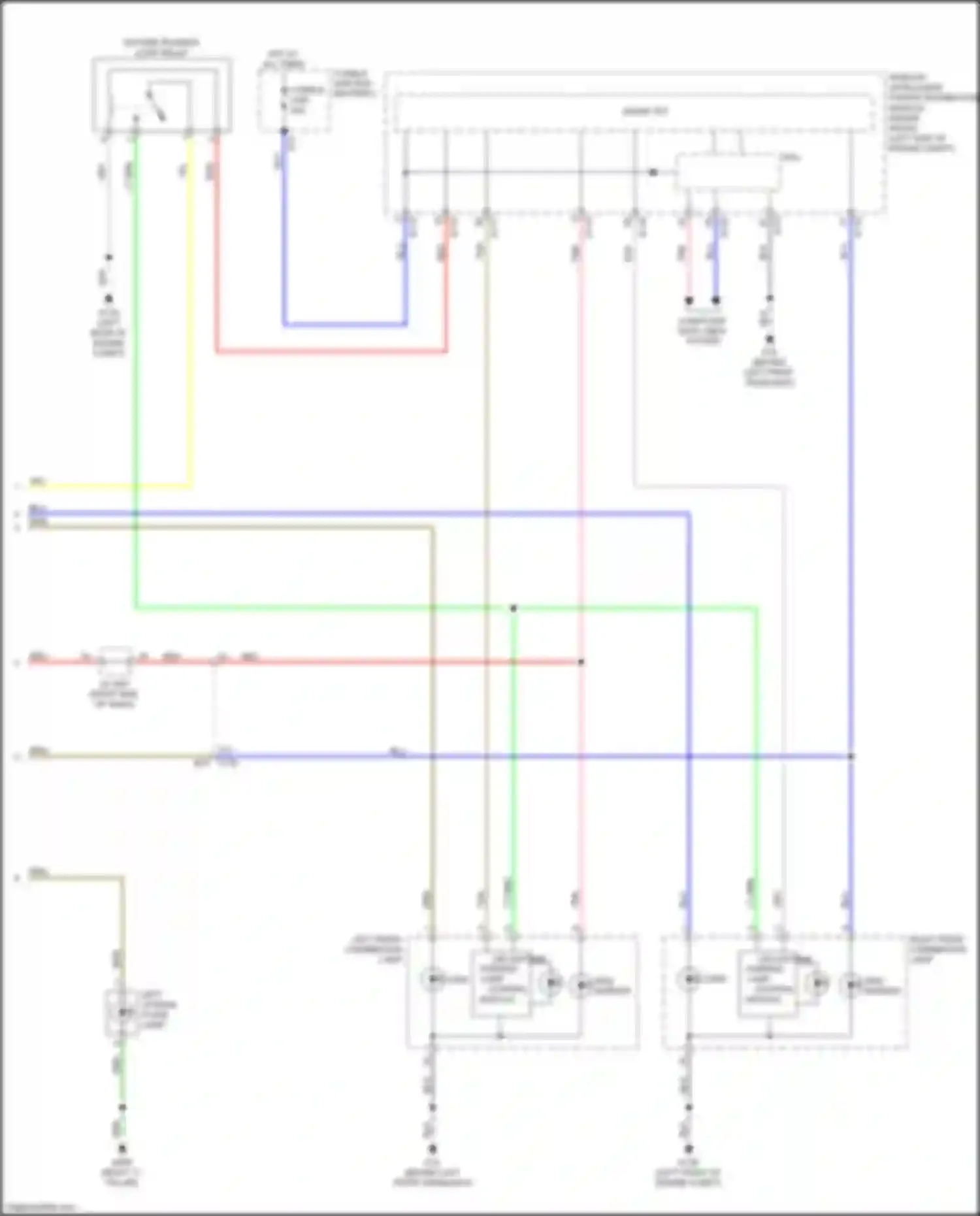 Wiring diagram tan for Infiniti QX50 II (2017-2024) (16 of 51)