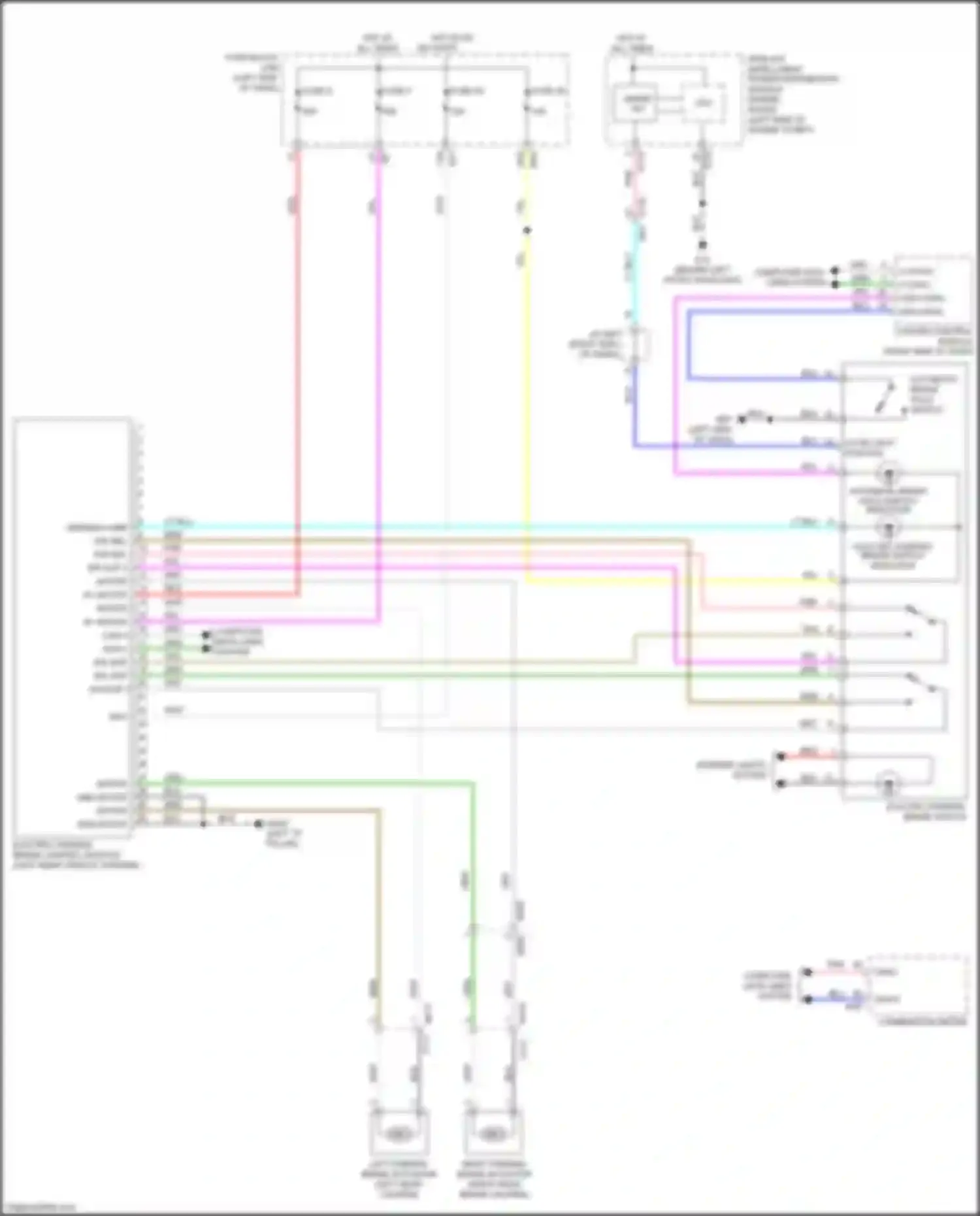 Wiring diagram tan for Infiniti QX50 II (2017-2024) (3 of 51)