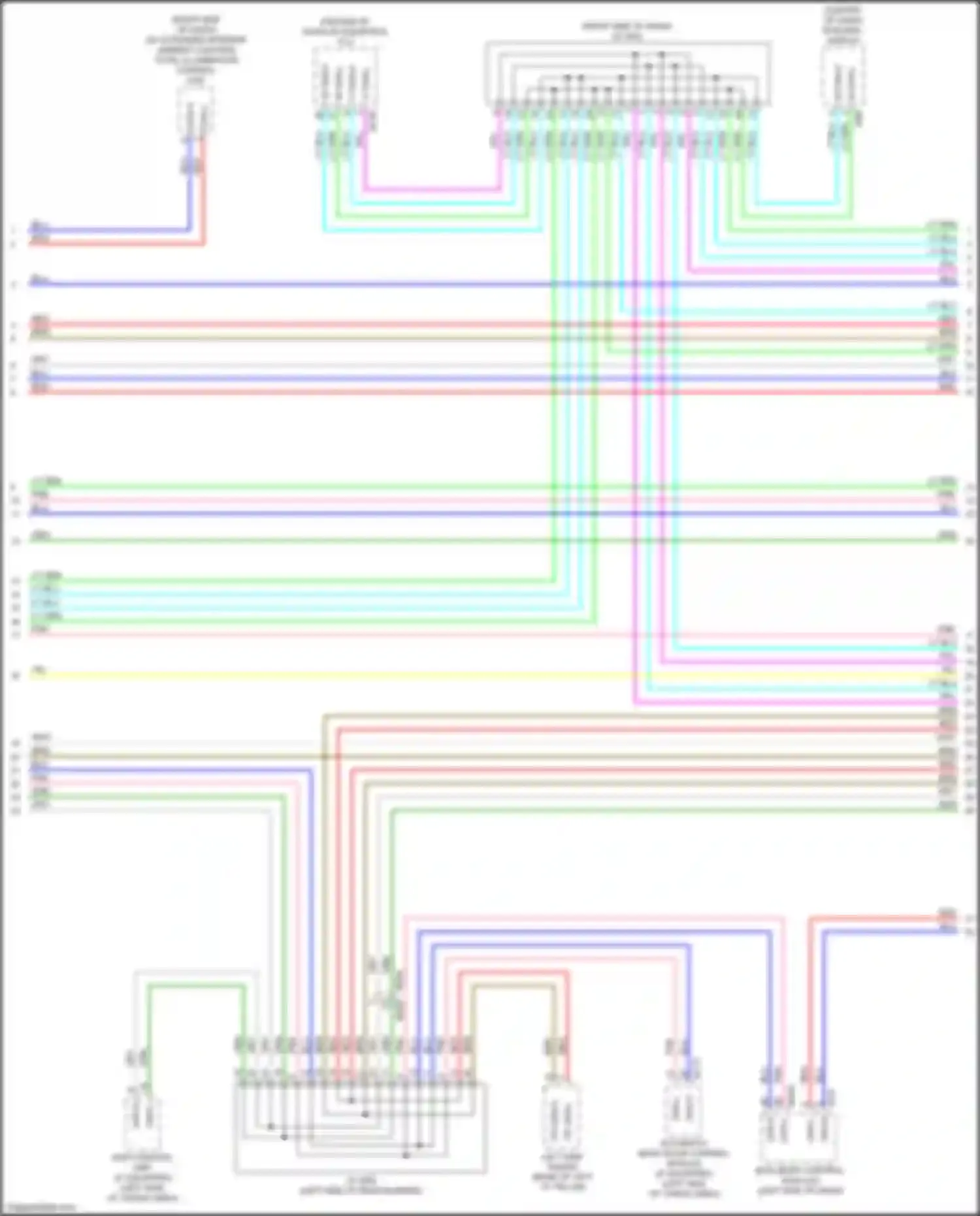 Wiring diagram total illumination control unit for Infiniti QX50 II (2017-2024) (1 of 5)