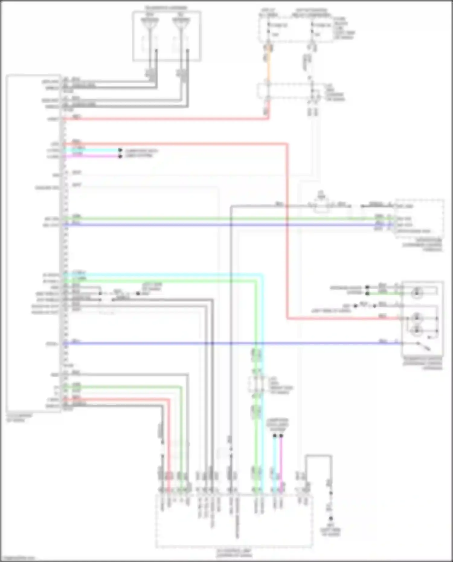 Wiring diagram v bus shield shield for Infiniti QX50 II (2017-2024) (1 of 1)