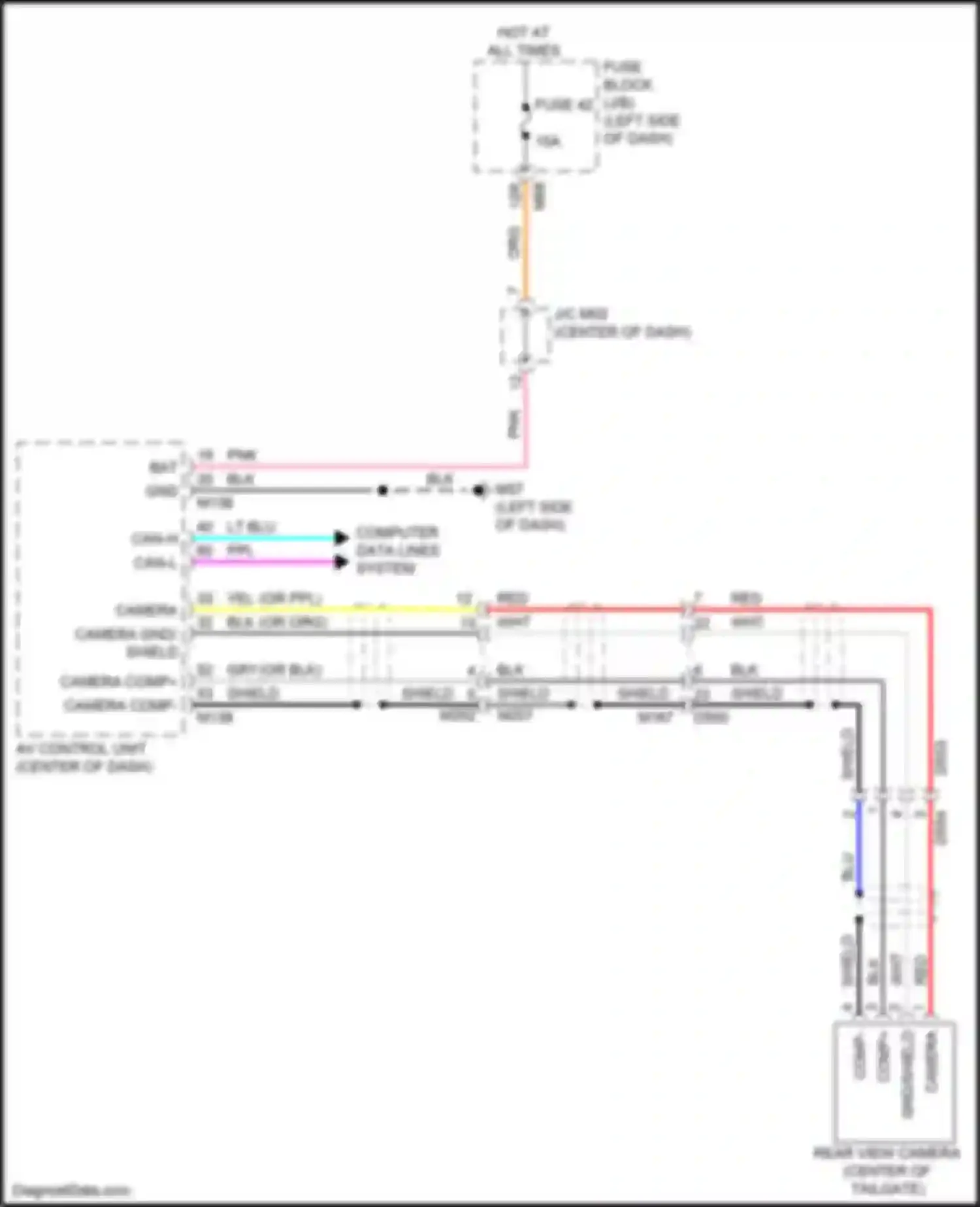 Wiring diagram wht for Infiniti QX50 II (2017-2024) (90 of 122)