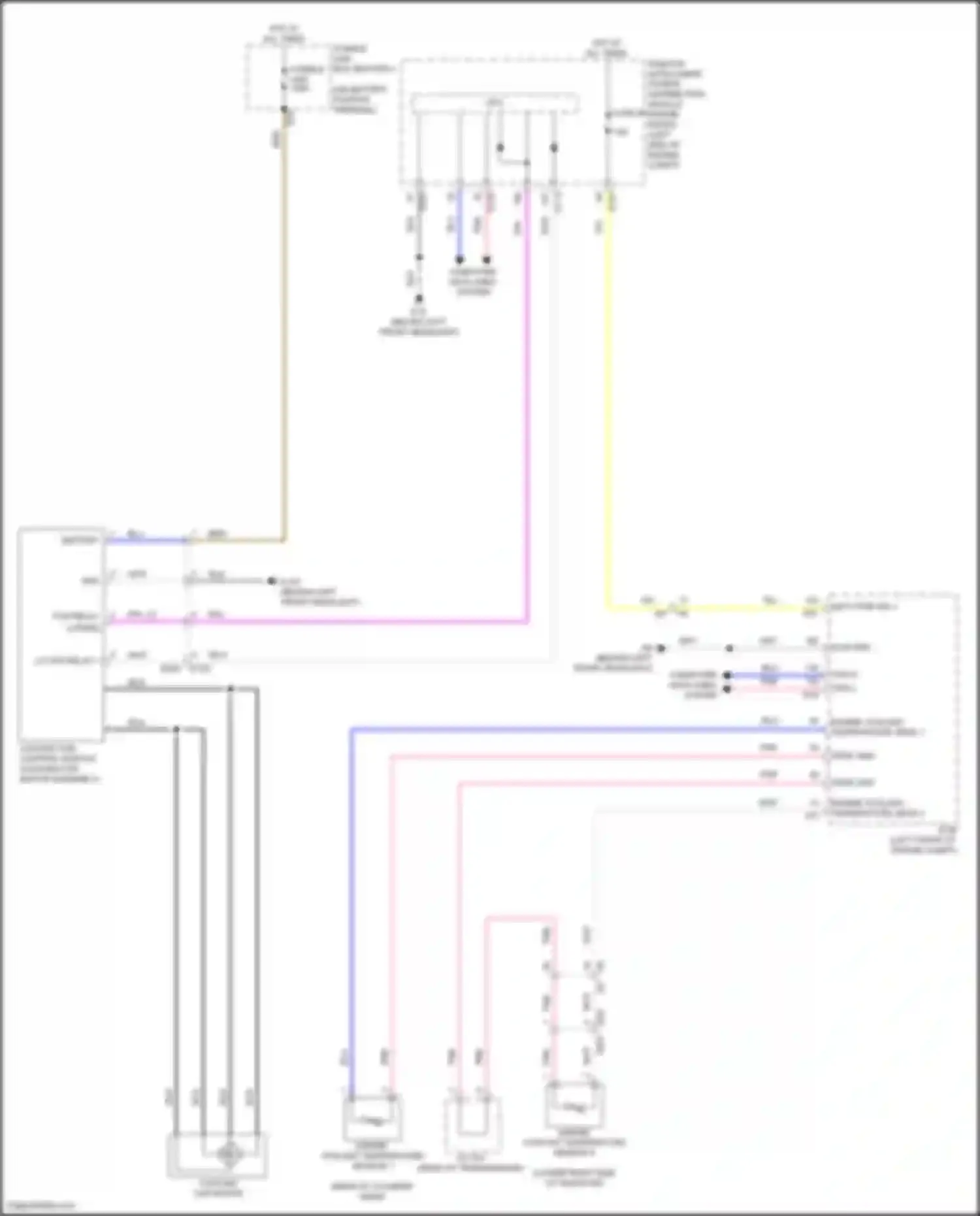 QX55 Infiniti I (2020-2024): Cooling fan circuit