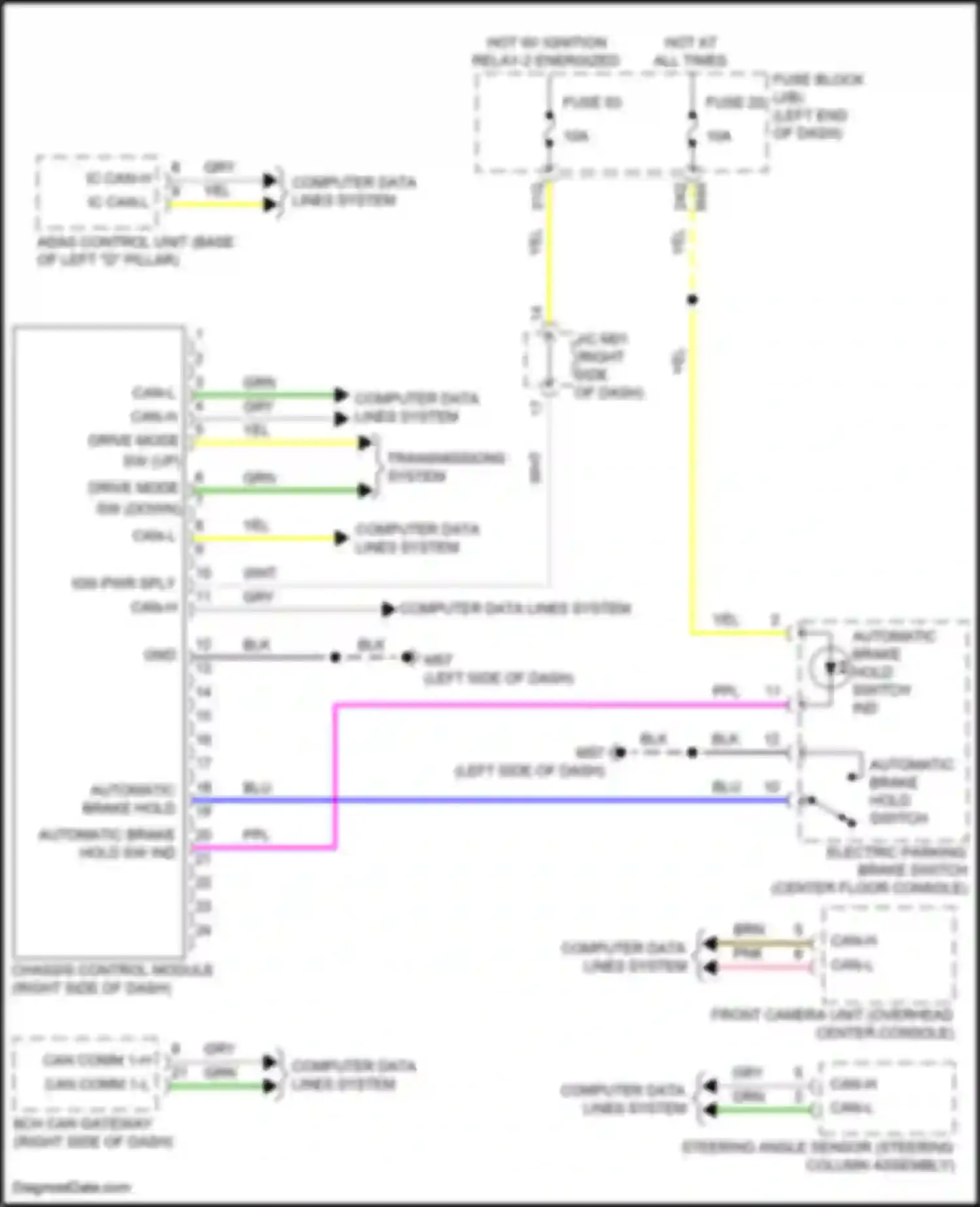 QX55 Infiniti I (2020-2024): Electronic suspension circuit