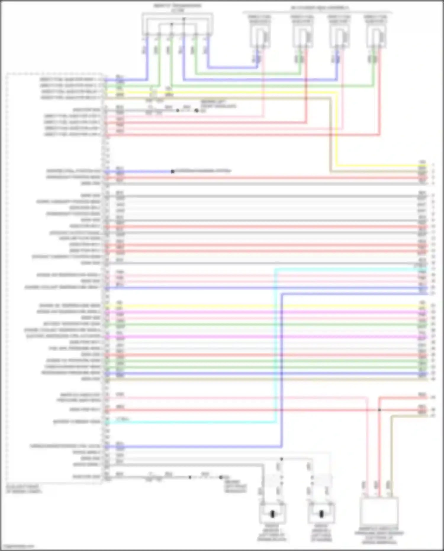 QX55 Infiniti I (2020-2024): Wiring diagram engine performance 2.0l turbo (1 of 9)