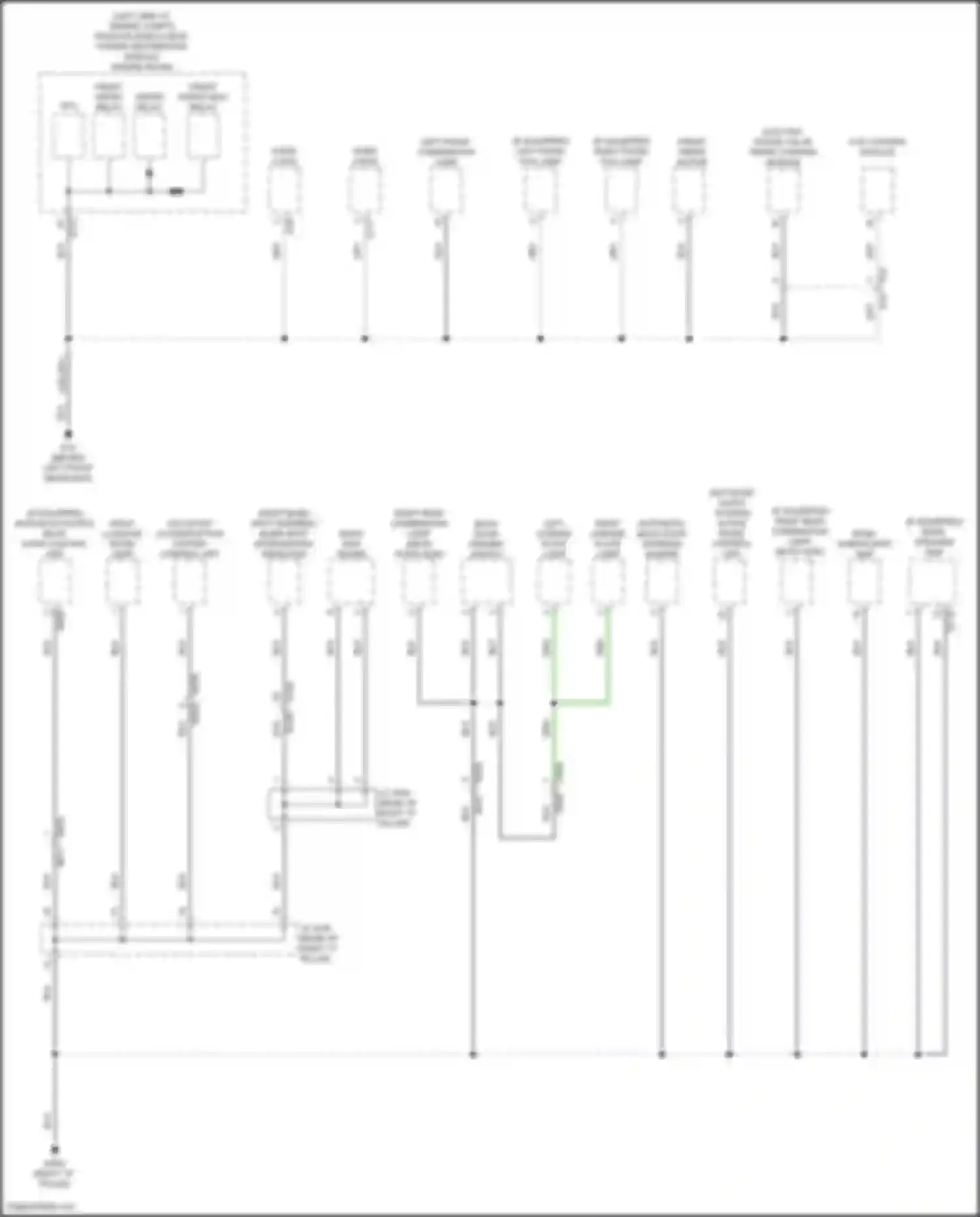 QX55 Infiniti I (2020-2024): Ground distribution circuit (5 of 6)