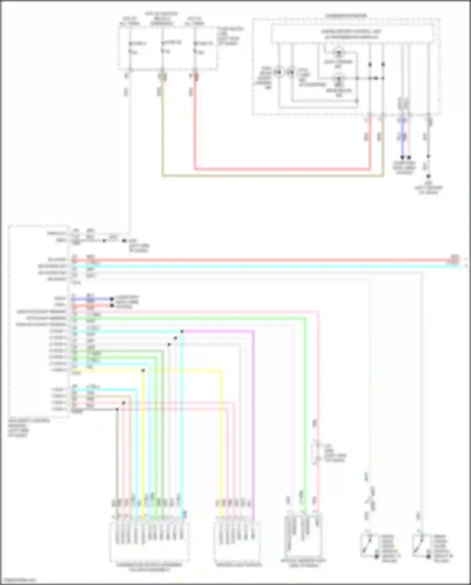 QX55 Infiniti I (2020-2024): Headlamps circuit (1 of 2)