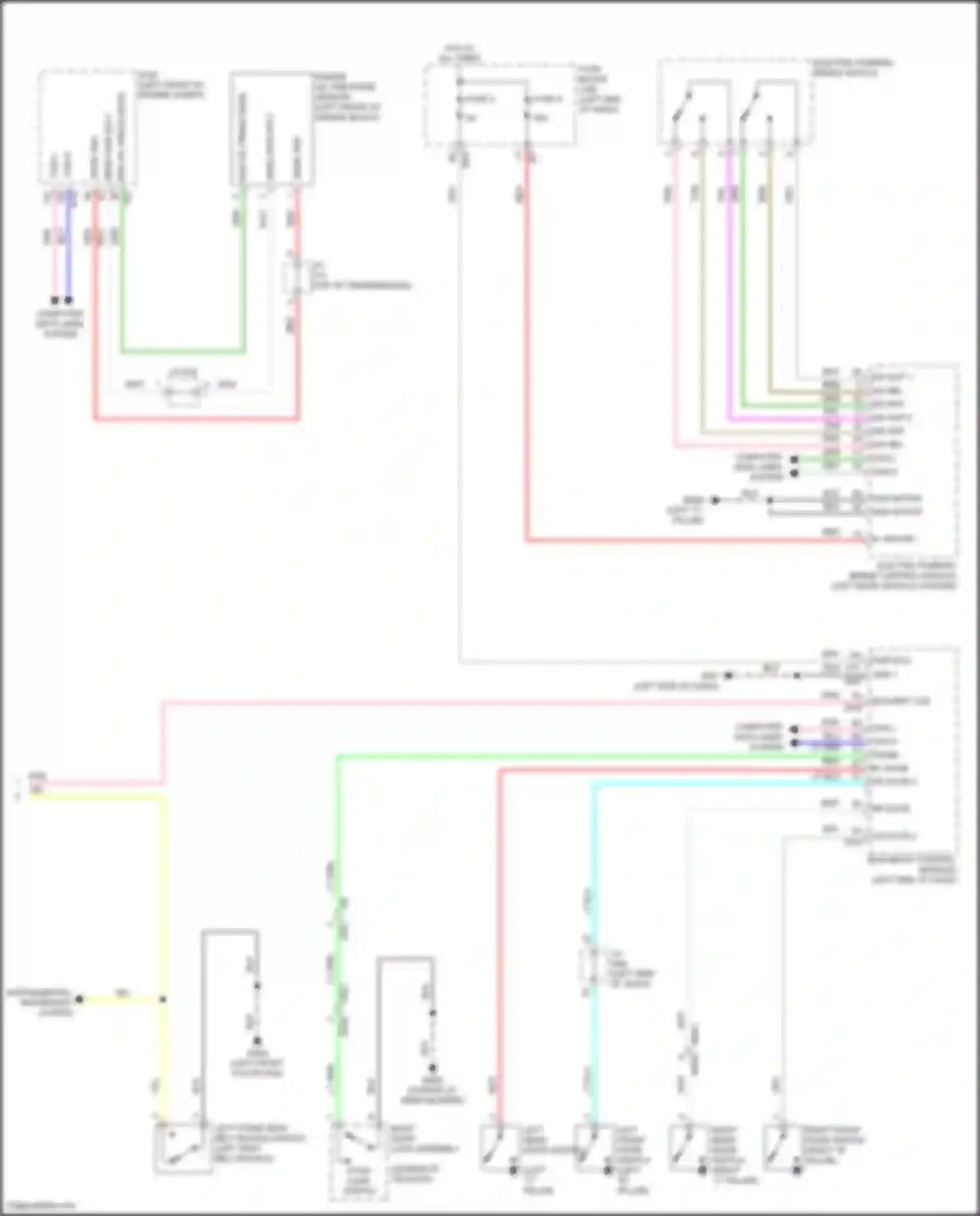 QX55 Infiniti I (2020-2024): Instrument cluster circuit (2 of 2)