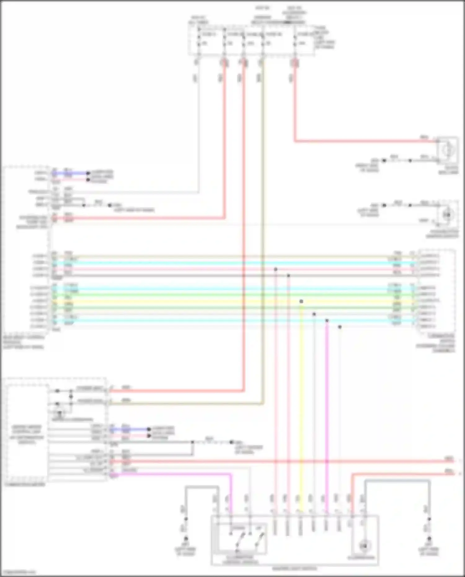 QX55 Infiniti I (2020-2024): Instrument illumination circuit (1 of 2)